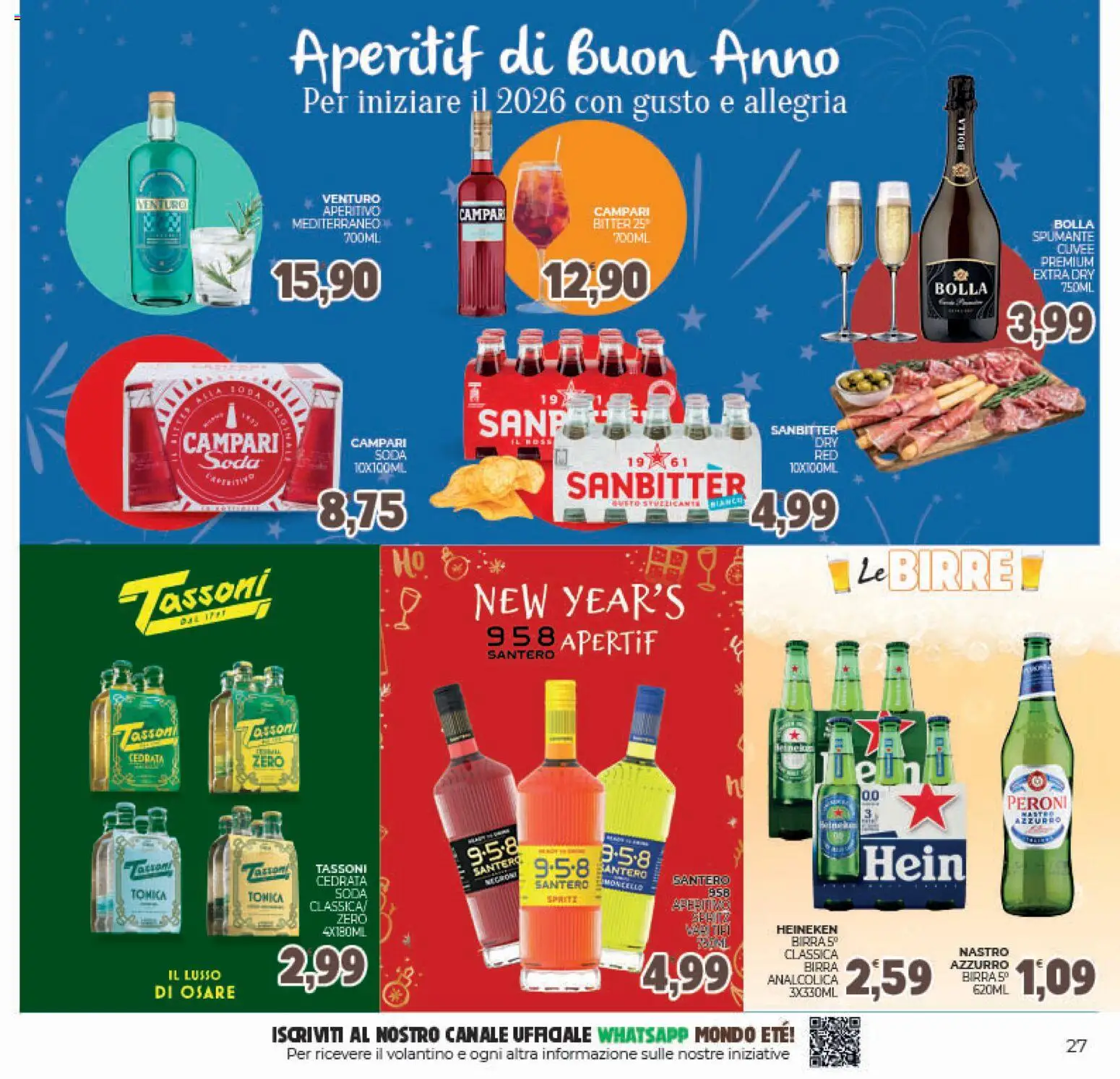Volantino Eté del 27.12.2025 | Pagina: 27 | Prodotti: Birra, Spumante, Heineken, Aperitivo
