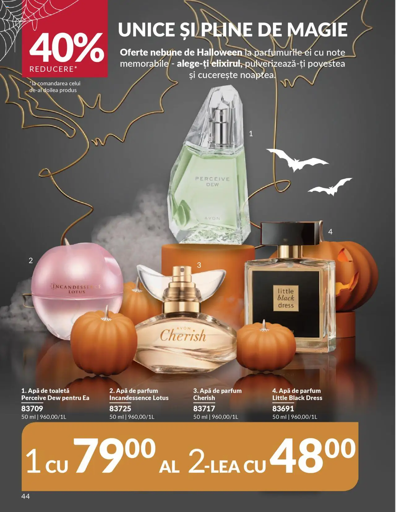Noul catalog Avon – valabil de la 14.10.2025 | Pagină: 44 | Produse: Apă de parfum, Toaletă, Apă de toaletă, Apă