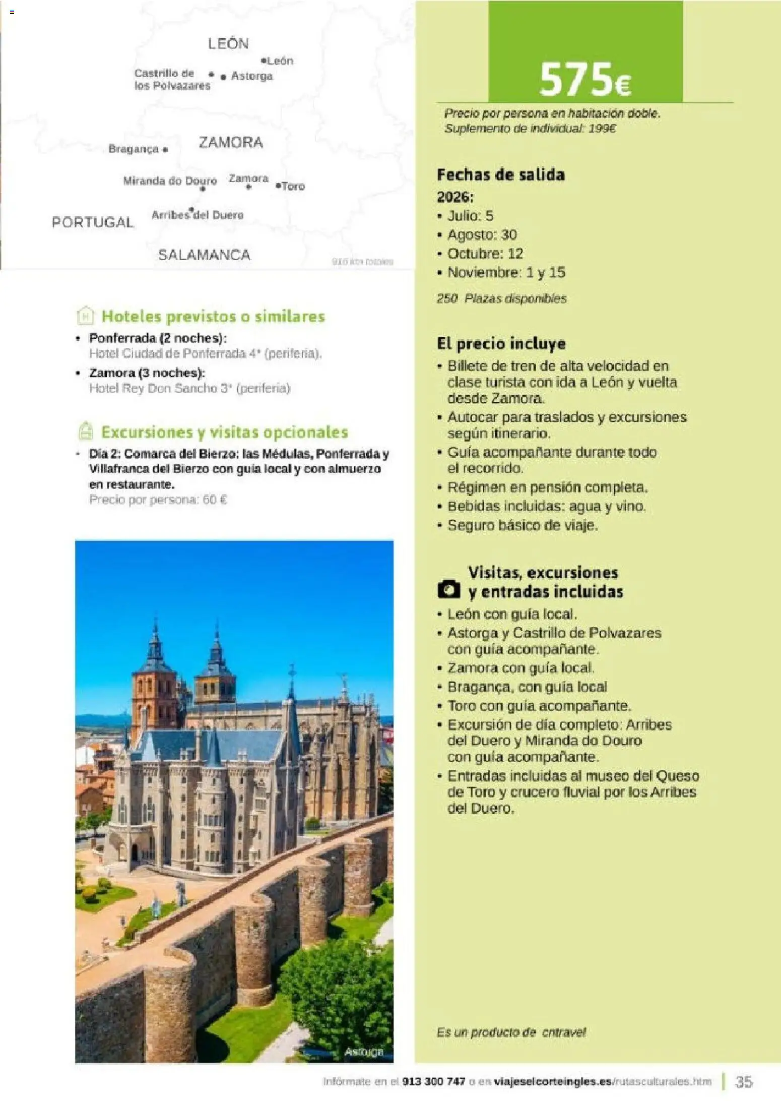 Viajes El Corte Inglés Rutas Culturales de la Comunidad de Madrid │ válido desde el 01.04.2026 | Página: 35 | Productos: Queso
