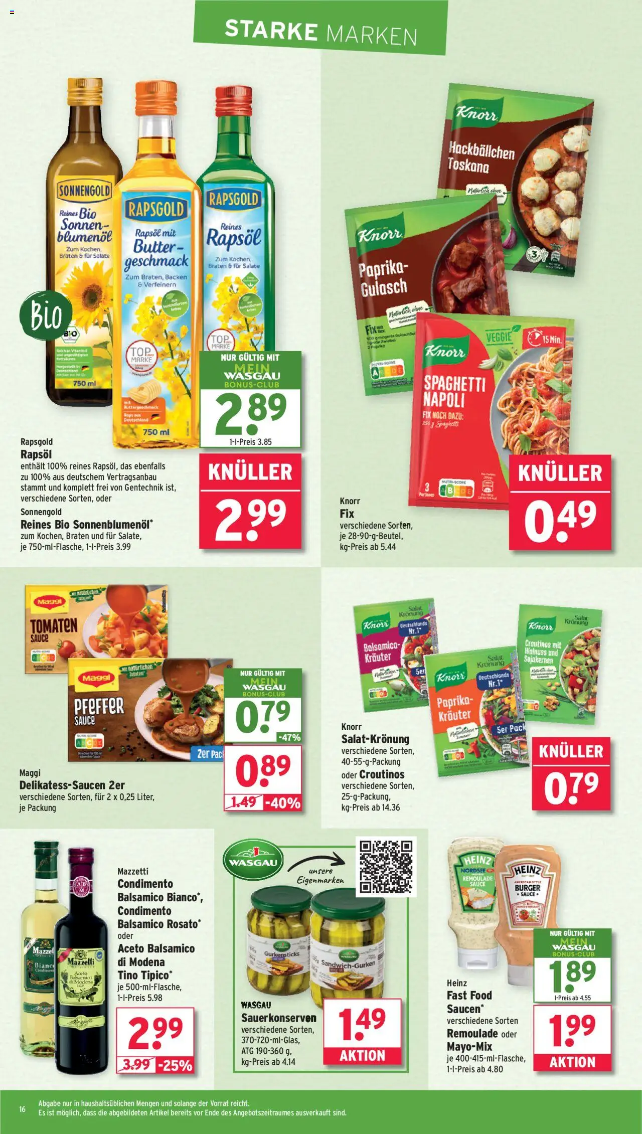 Wasgau Prospekt 	 – gültig ab 15.09.2025 | Seite: 16
