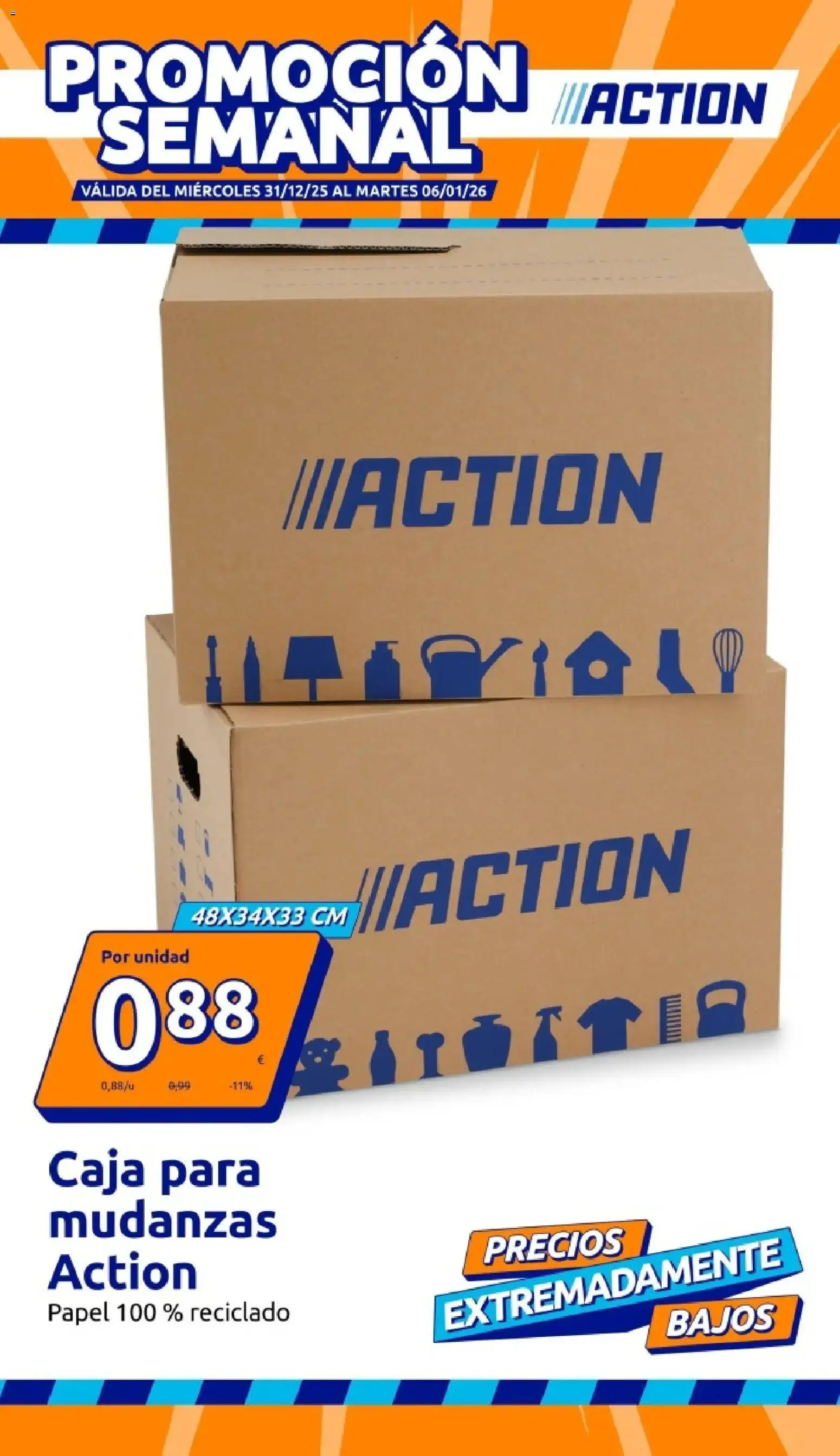 Action - Precios extremadamente bajos │ válido desde el 31.12.2025 | Página: 1 | Productos: Caja