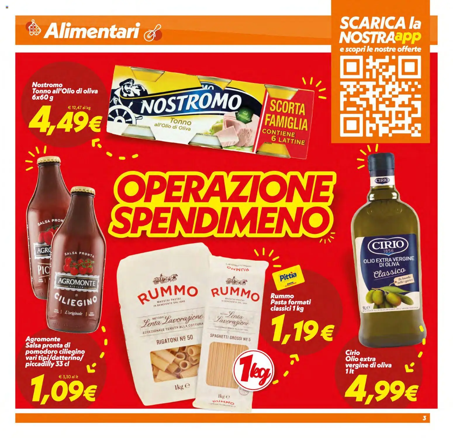 Volantino SuperConveniente del 05.01.2026 | Pagina: 3 | Prodotti: Salsa, Pomodoro, Olio, Tonno