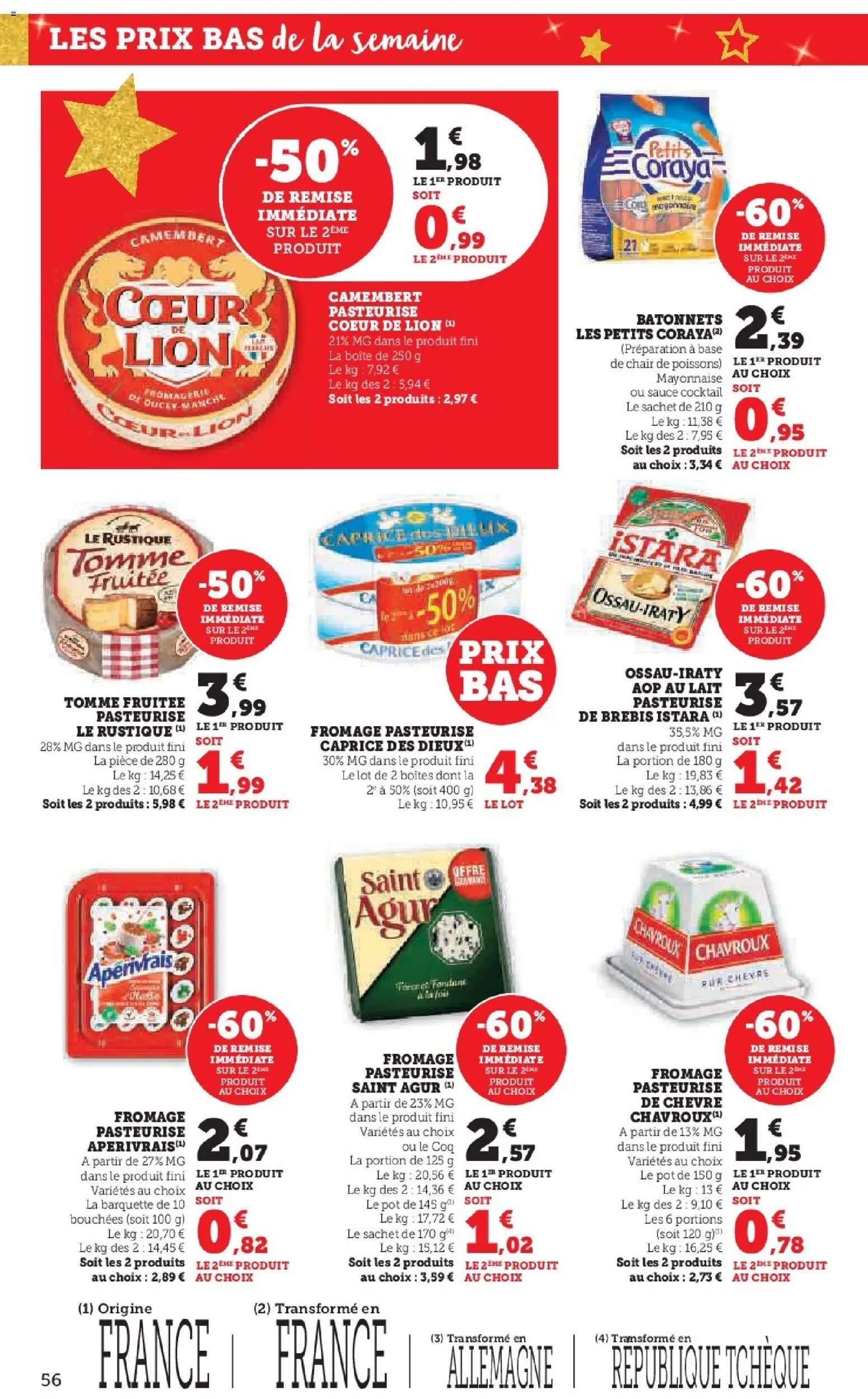 {H1} | Page: 56 | Produits: Base, Lait, Fromage, Camembert