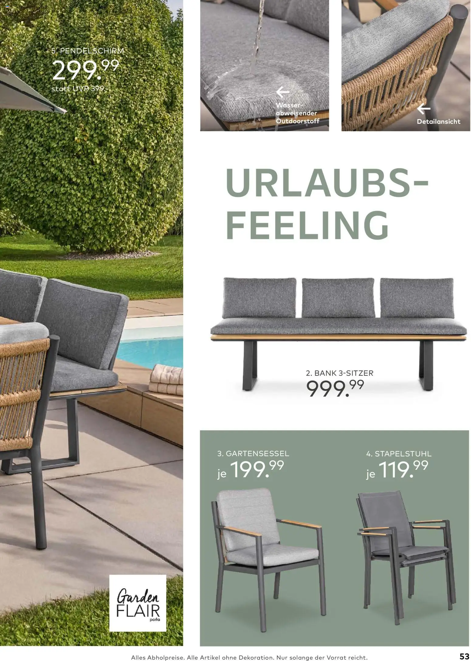 Porta! Gartenmöbel Katalog – gültig ab 01.03.2026 | Seite: 53 | Produkte: Wasser