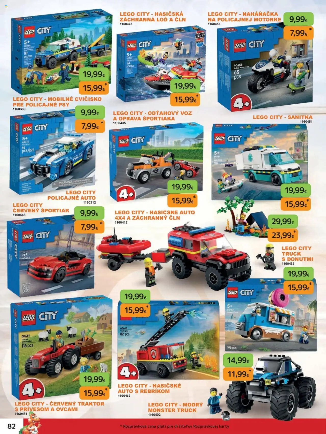 Nové Dráčik akcie – leták je platný od 03.10.2025 | Strana: 82 | Produkty: Police, LEGO