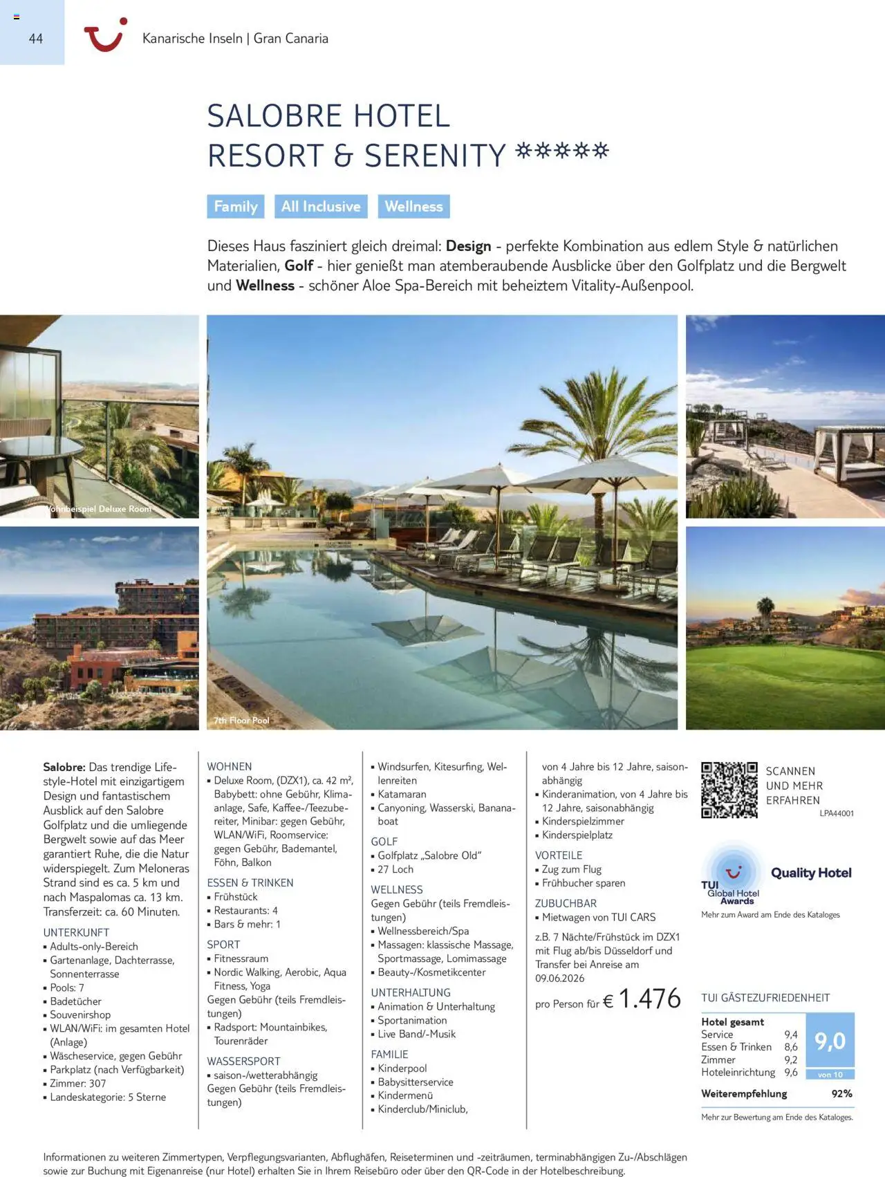 TUI Prospekt Kanaren, Kapverden & Senegal 2025/26	  – gültig ab 01.11.2025 | Seite: 44 | Produkte: Babybett