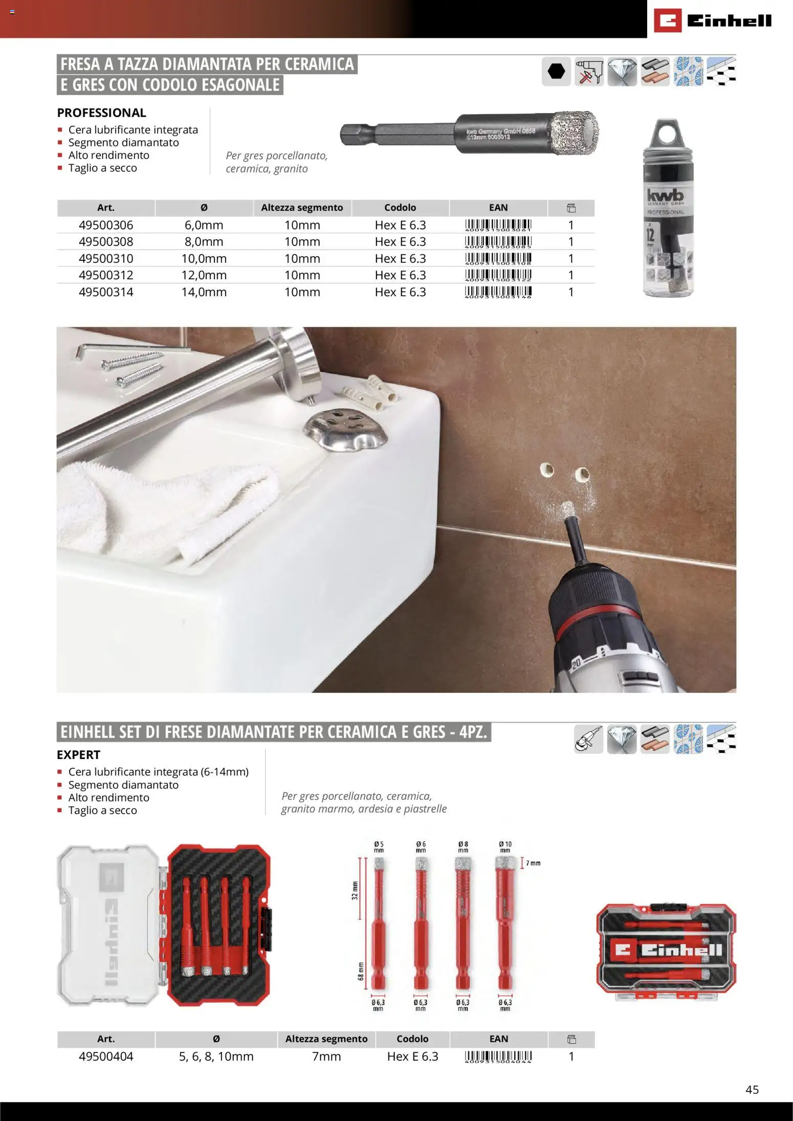 Volantino Einhell del 17.03.2026 | Pagina: 47 | Prodotti: Lubrificante, Piastrelle
