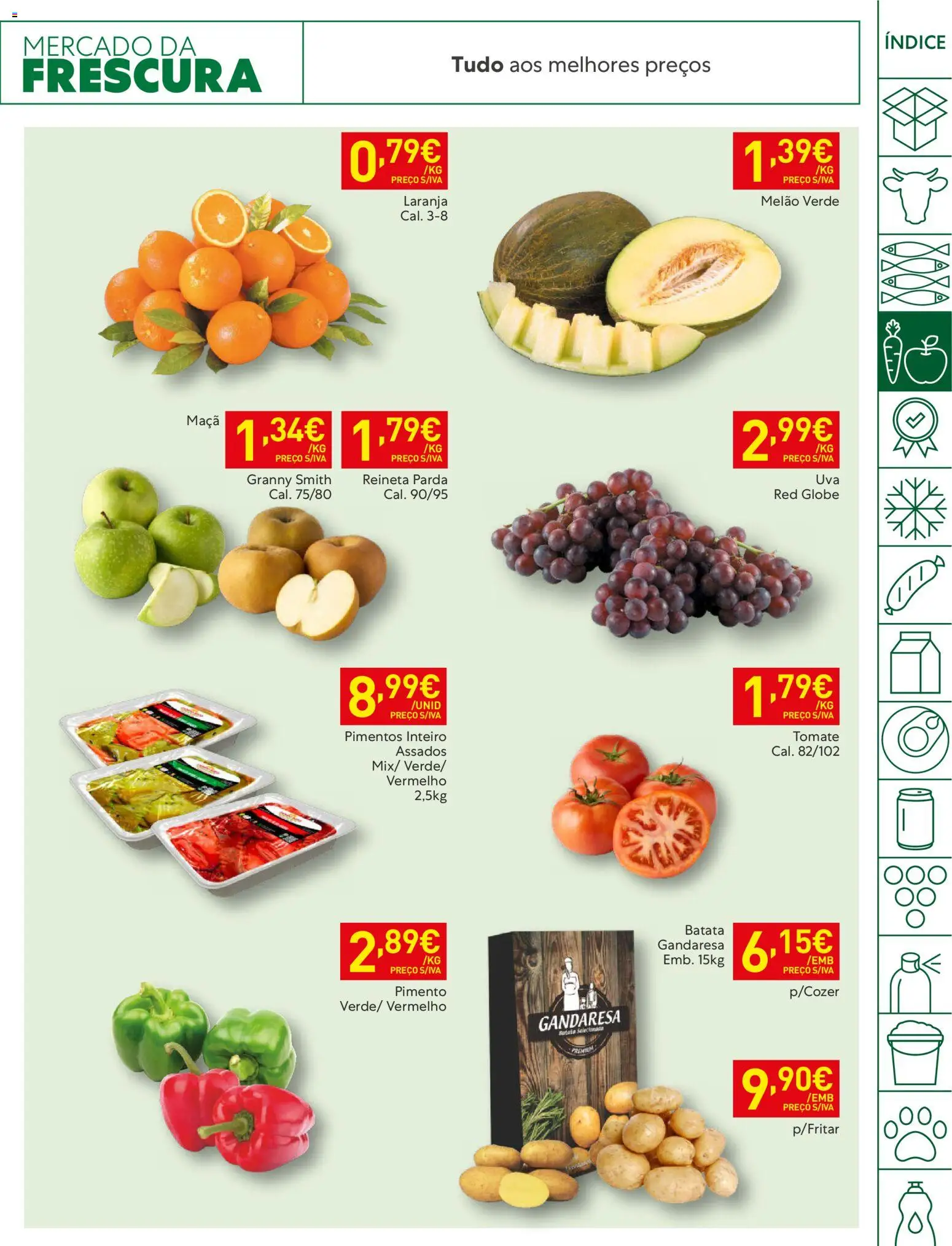 Recheio folheto │ válido de 20.01.2026 | Página: 9 | Produtos: Batata, Maça, Tomate, Melão