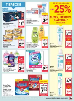 Maximarkt Flugblatt ab 15.01.2026 gültig | Seite: 15 | Produkte: Shampoo, Spülung, Zahnbürste, Weichspüler