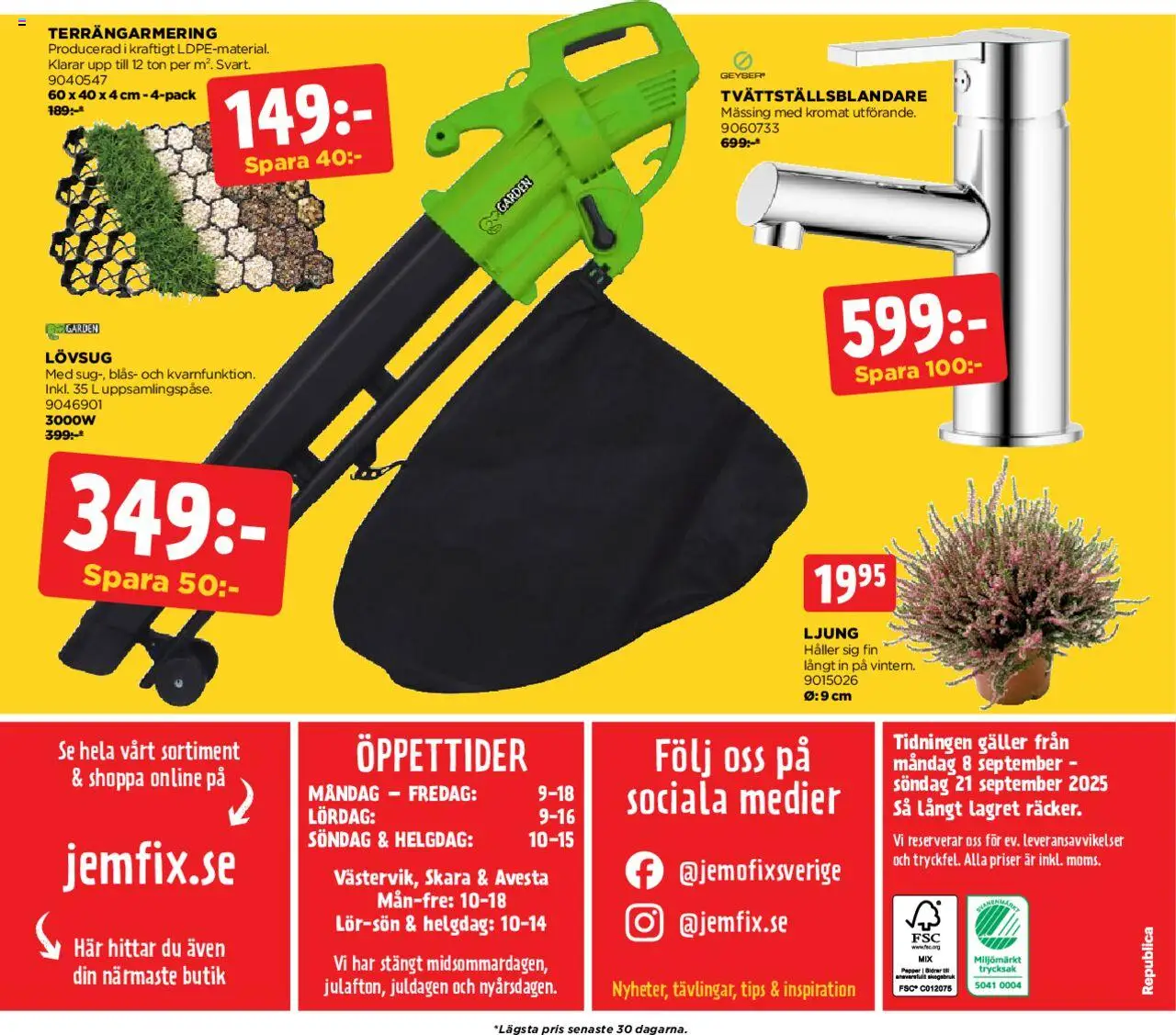 Jem & Fix reklamblad aktuell från 08.09.2025 | Sida: 16