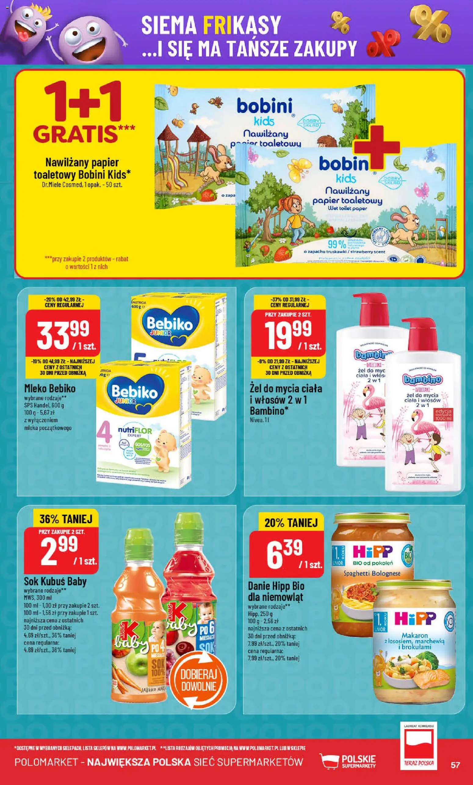 POLOmarket Gazetka od 05.11.2025 | Strona: 57 | Produkty: Mleka, Sok, Truskawki, Makaron