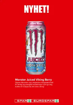 Forhåndsvisning av Monster Juiced Viking Berry, Opplev Monsters nye, eksplosive skogsbærsmak! En dristig og energifylt kombinasjon som gir deg kraften til å slippe løs din indre viking! gyldig fra 23.02.2026 | Side: 18