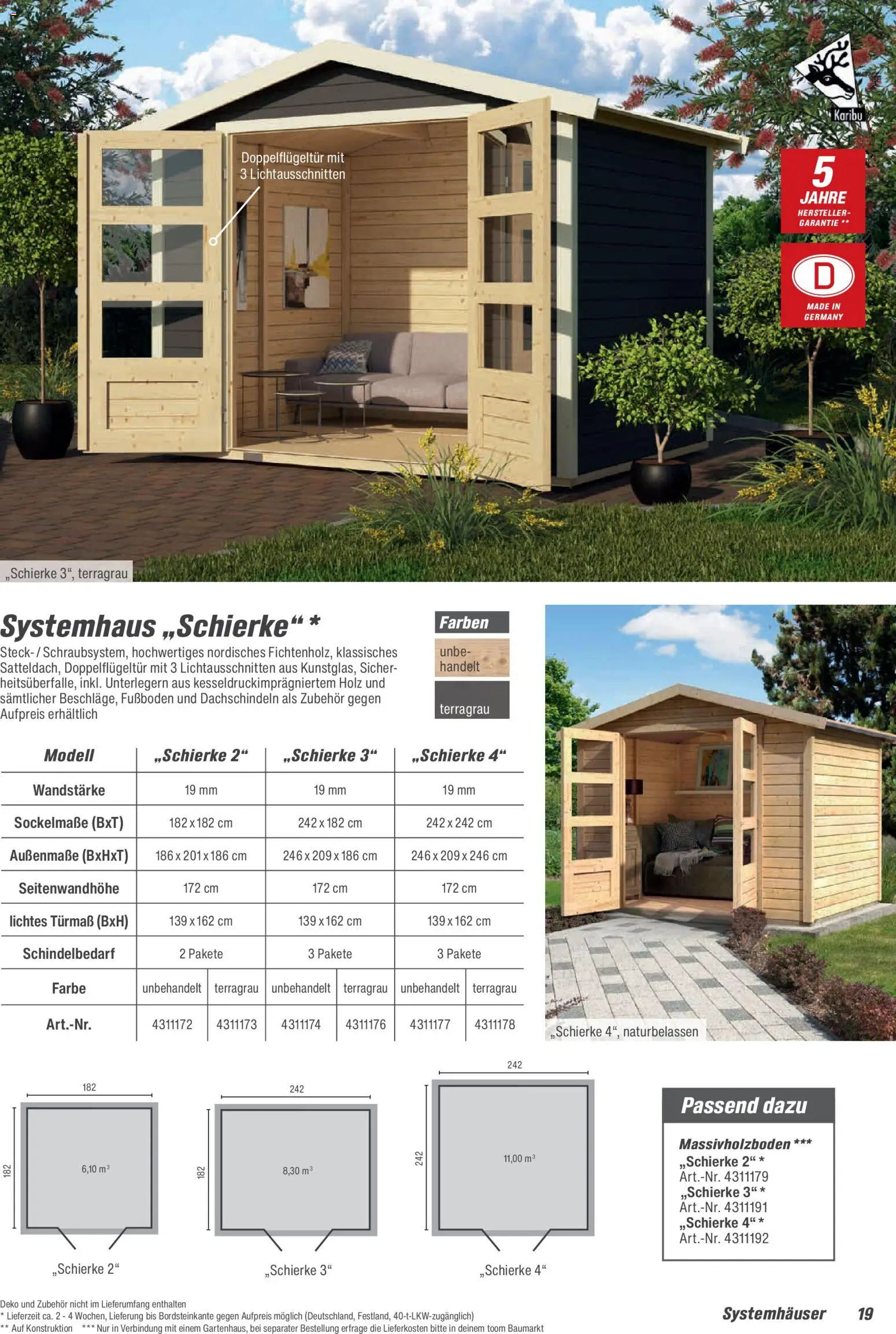 Toom Baumarkt Gartenhäuser & Carports 2026 – gültig ab 20.02.2026 | Seite: 19