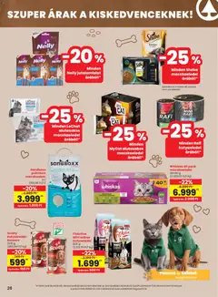 Spar Akciós újság - amely érvényes a következő dátumtól: 18.12.2025 | Oldal: 26 | Termékek: Macskaalom, Macskaeledel, Kutyaeledel, Whiskas