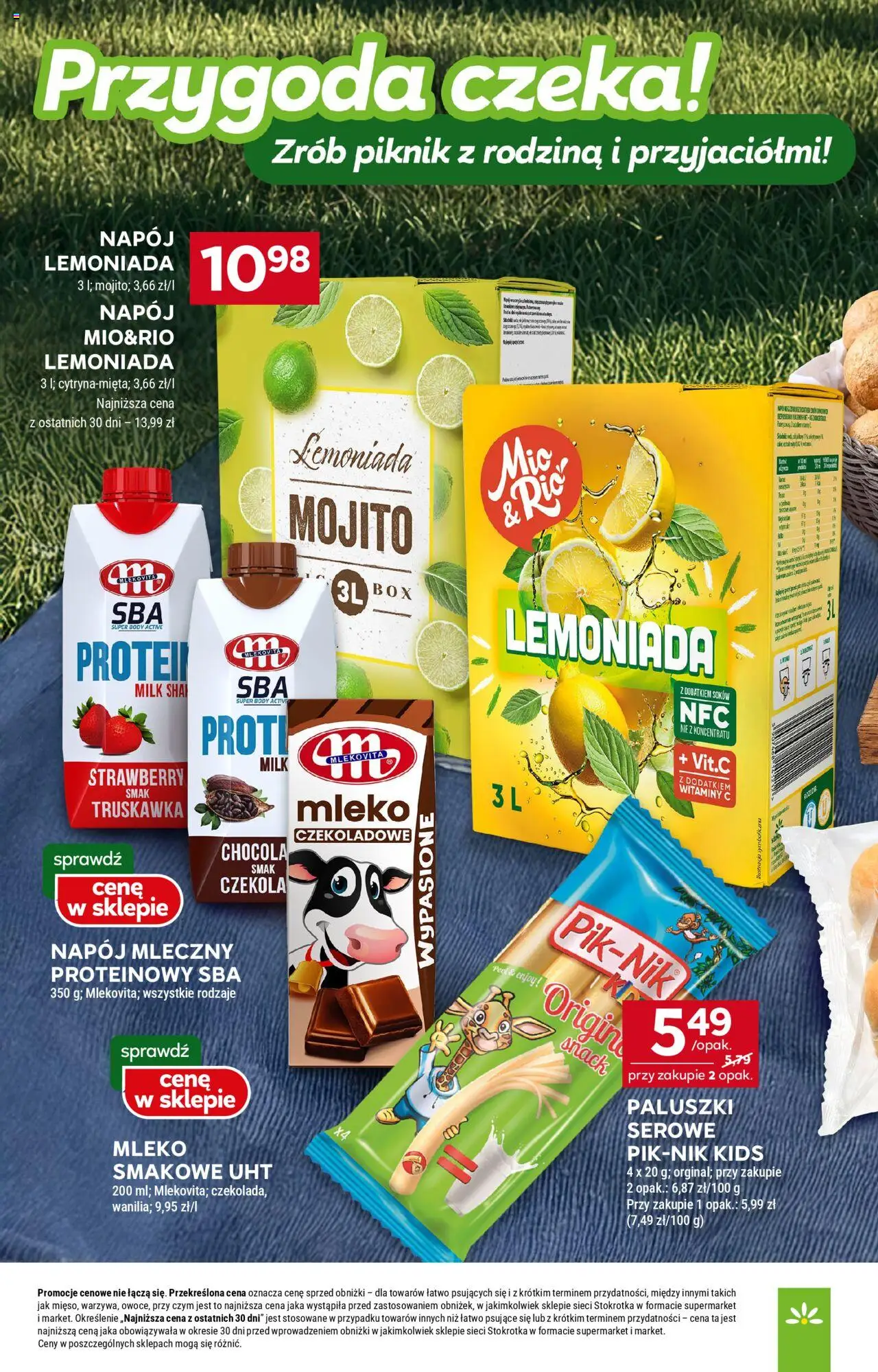 Stokrotka Gazetka od 13.08.2025 | Strona: 32 | Produkty: Paluszki, Mleko, Body, Paluszki serowe