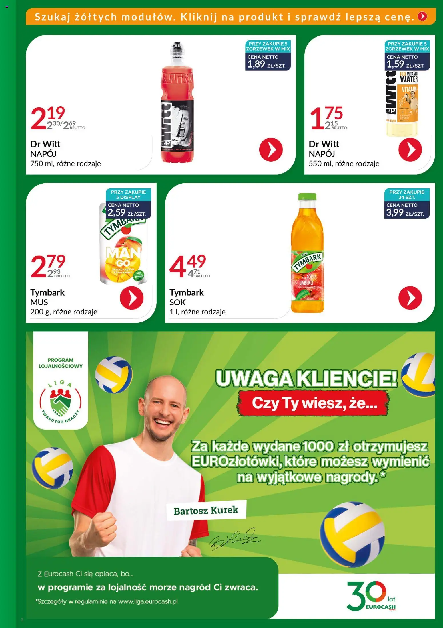 Eurocash Gazetka - Katalog Artykułów Spożywczych od 14.12.2025 | Strona: 3 | Produkty: Brzoskwinia, Gracz