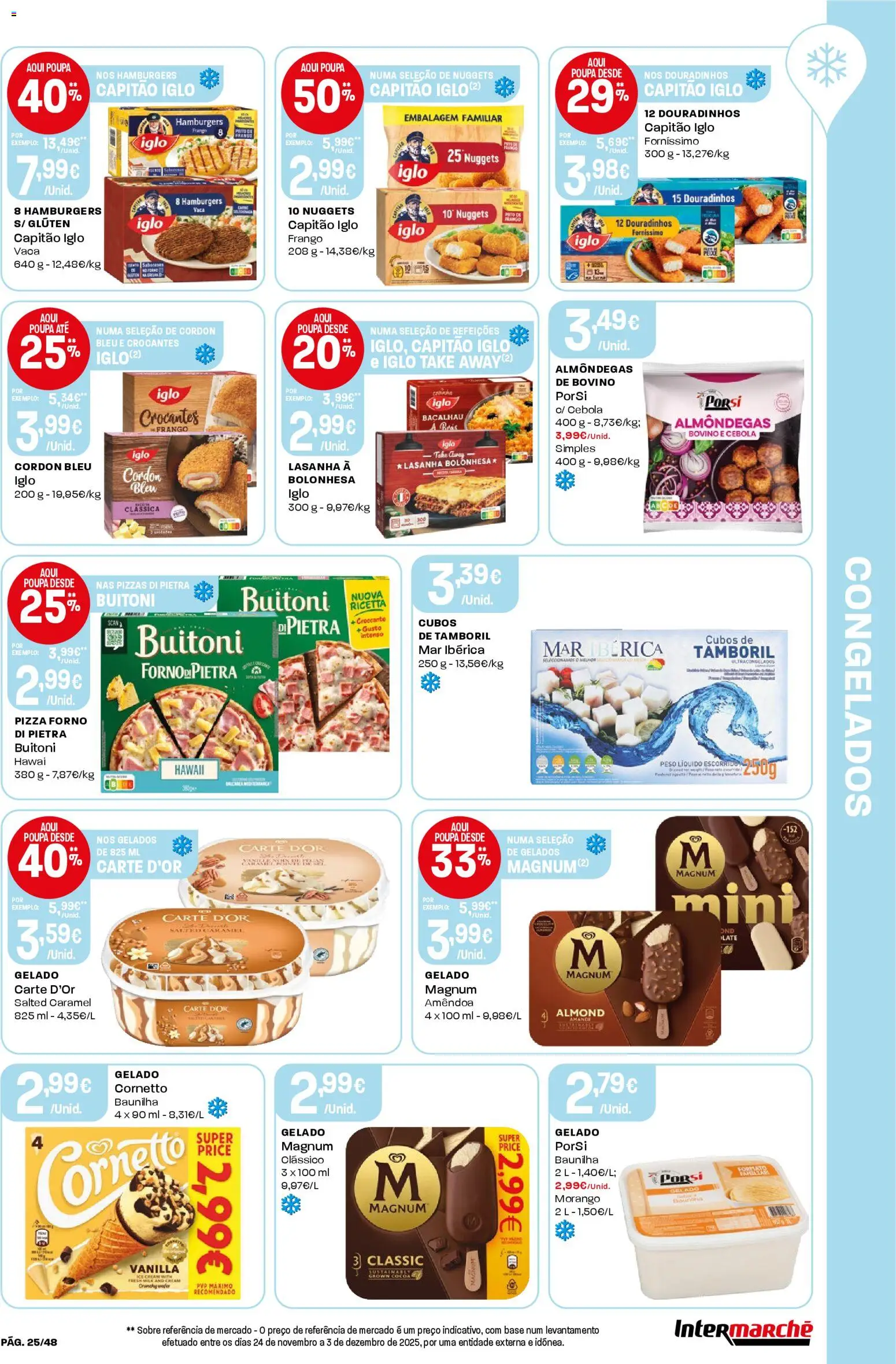 Intermarché folheto │ válido de 02.01.2026 | Página: 25 | Produtos: Lasanha, Base, Cebola, Tamboril