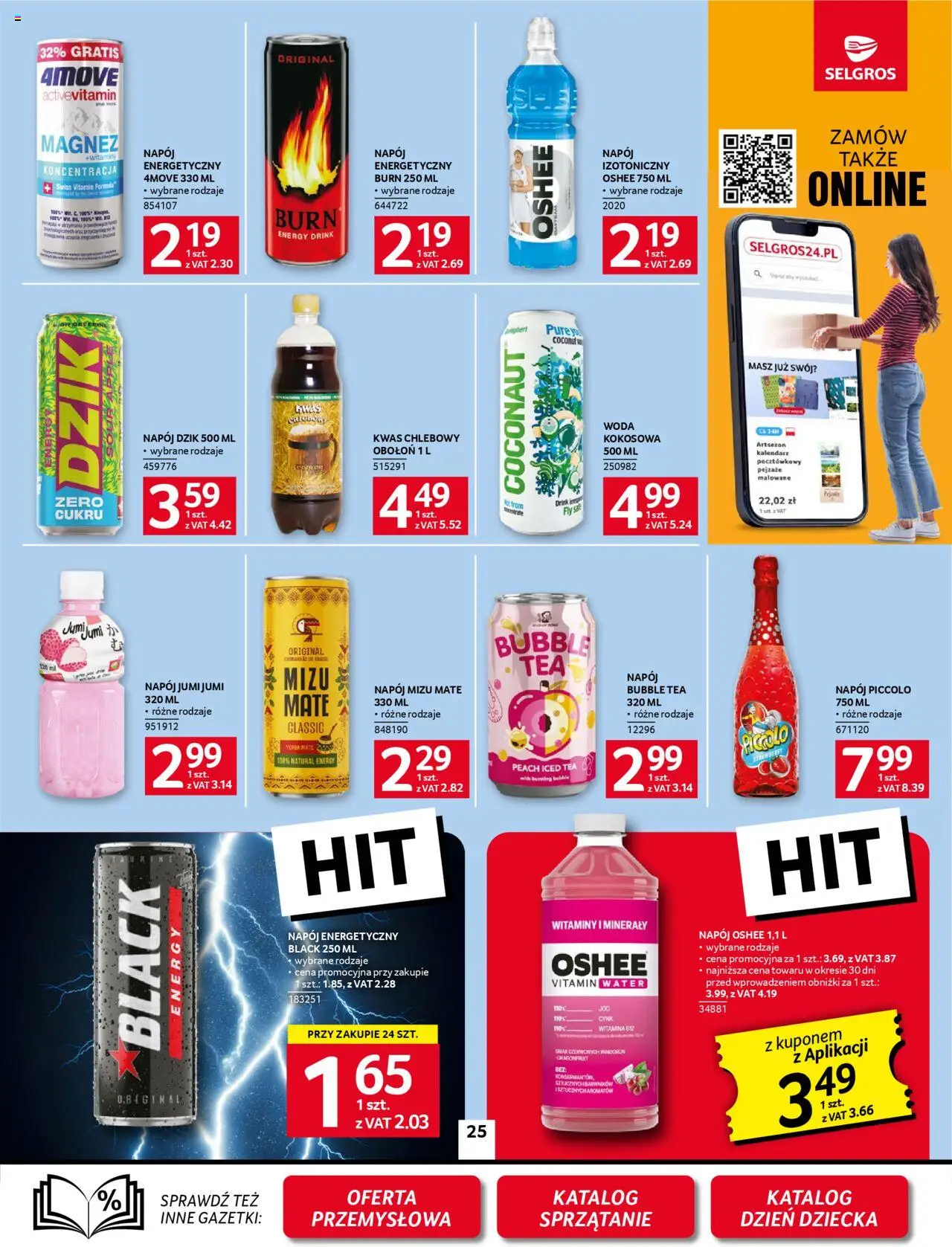 Selgros cash&carry Gazetka od 22.05.2025 | Strona: 25 | Produkty: Woda kokosowa, Kalendarz, Kwas chlebowy, Woda