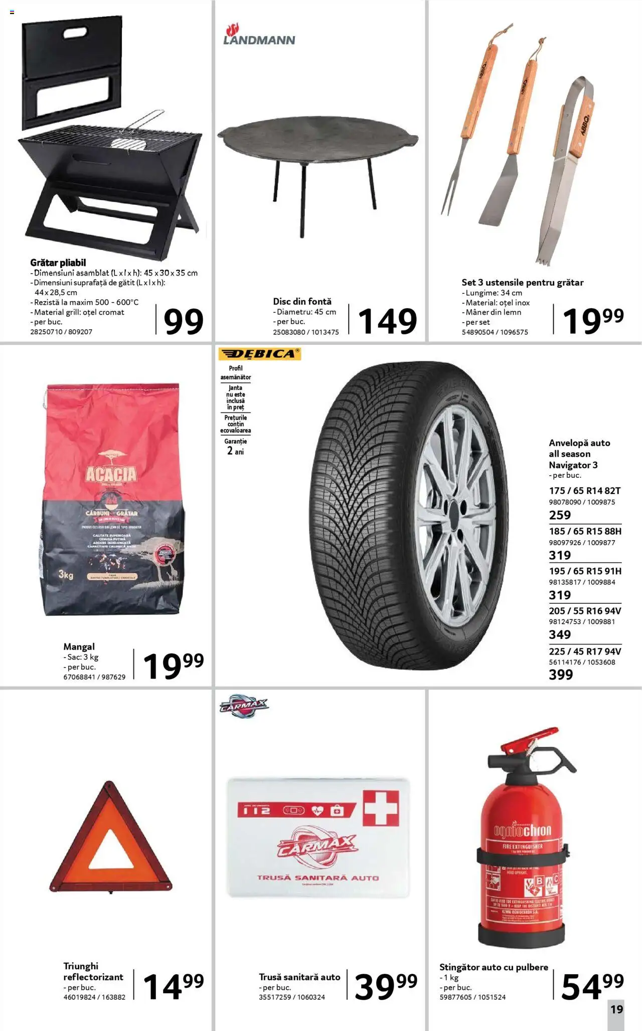 Catalog Selgros - Nonfood – valabil de la 22.08.2025 | Pagină: 19 | Produse: Disc, Grill, Grătar, Mâner