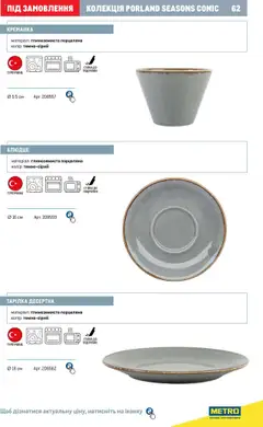 Metro акції дійснийкції з 24.07.2024 | Сторінка: 62 | Товари: Блюдце, Креманка