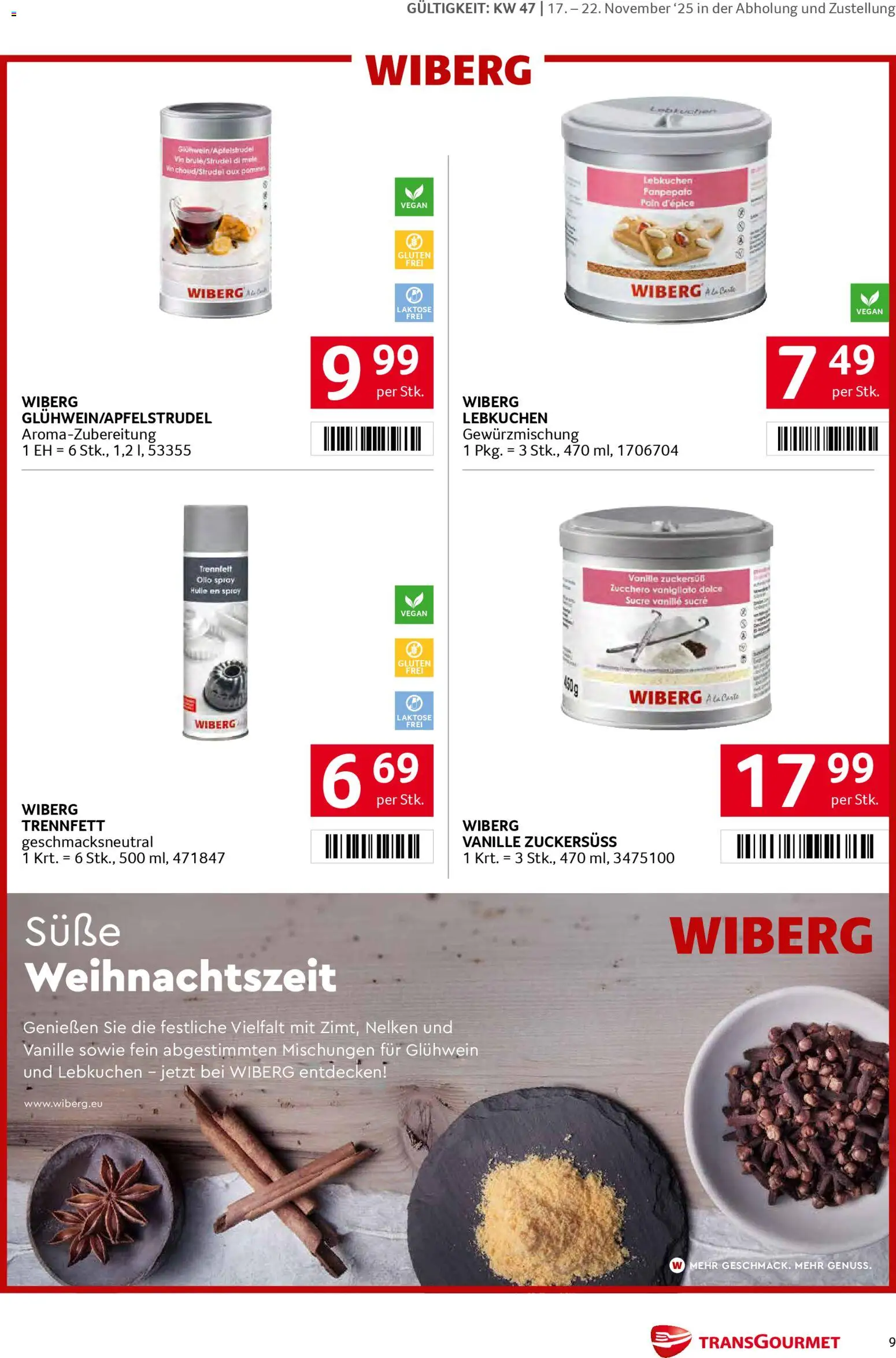 Transgourmet Markenfestwoche gültig ab 17.11.2025 | Seite: 9