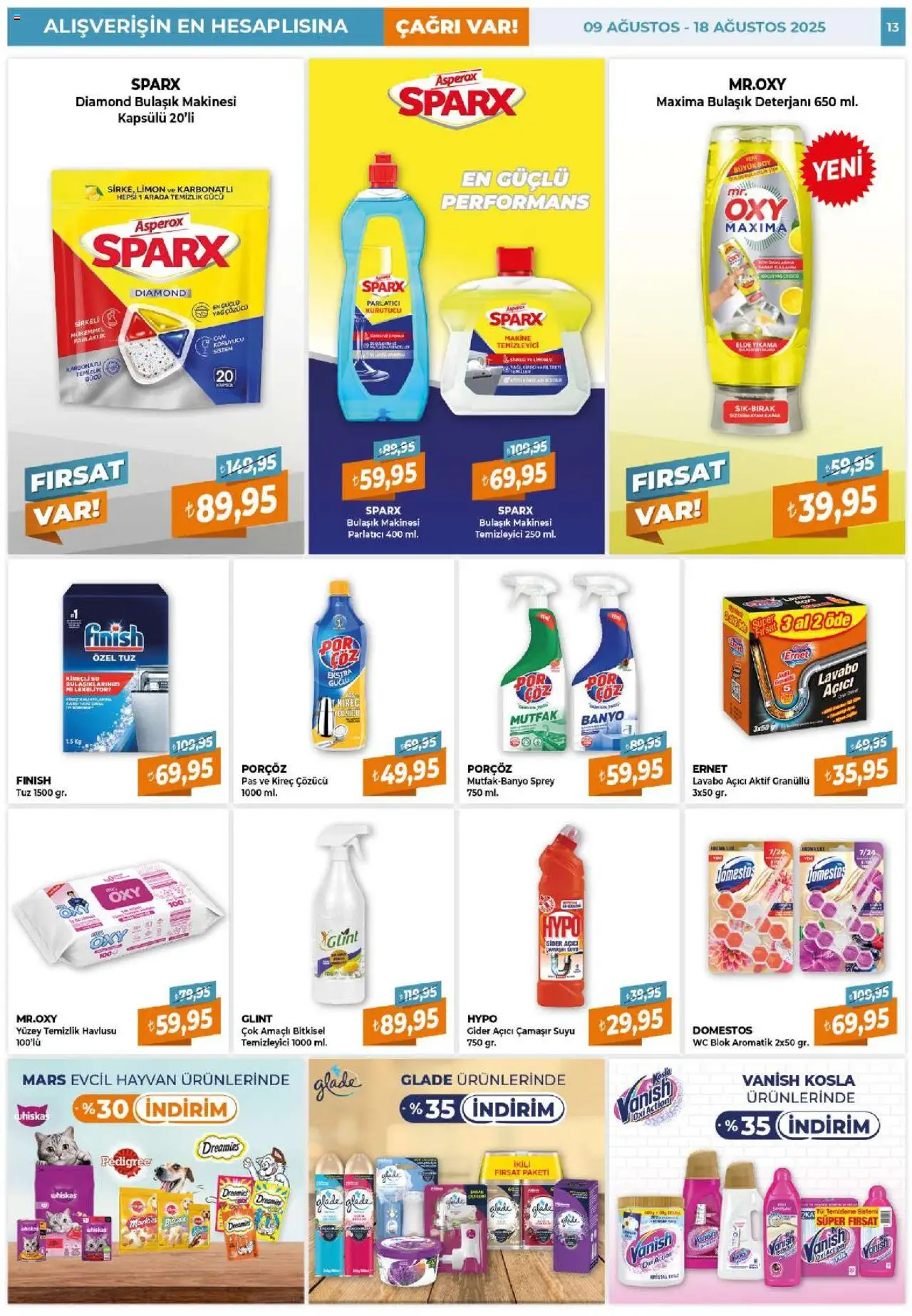 Çağrı Market Katalog - 09.08.2025 tarihinden itibaren geçerlidir | Sayfa: 13 | Ürünler: Lavabo, Su, Tuz, Kurutucu