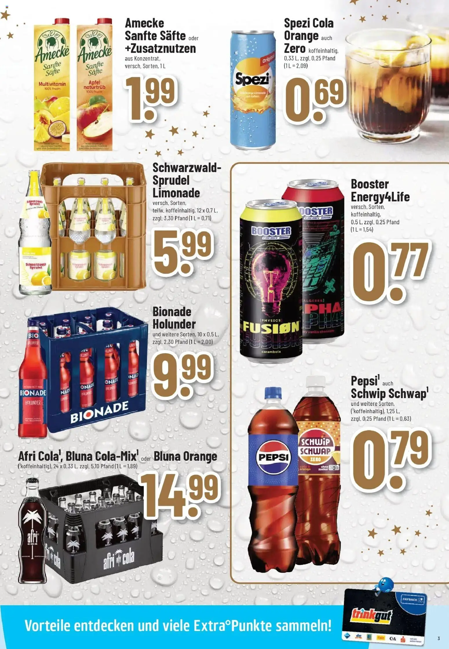 Trinkgut - trinkgut: Wochenangebote – gültig ab 01.12.2025 | Seite: 3 | Produkte: Limonade, Bionade, Zucker, Pepsi