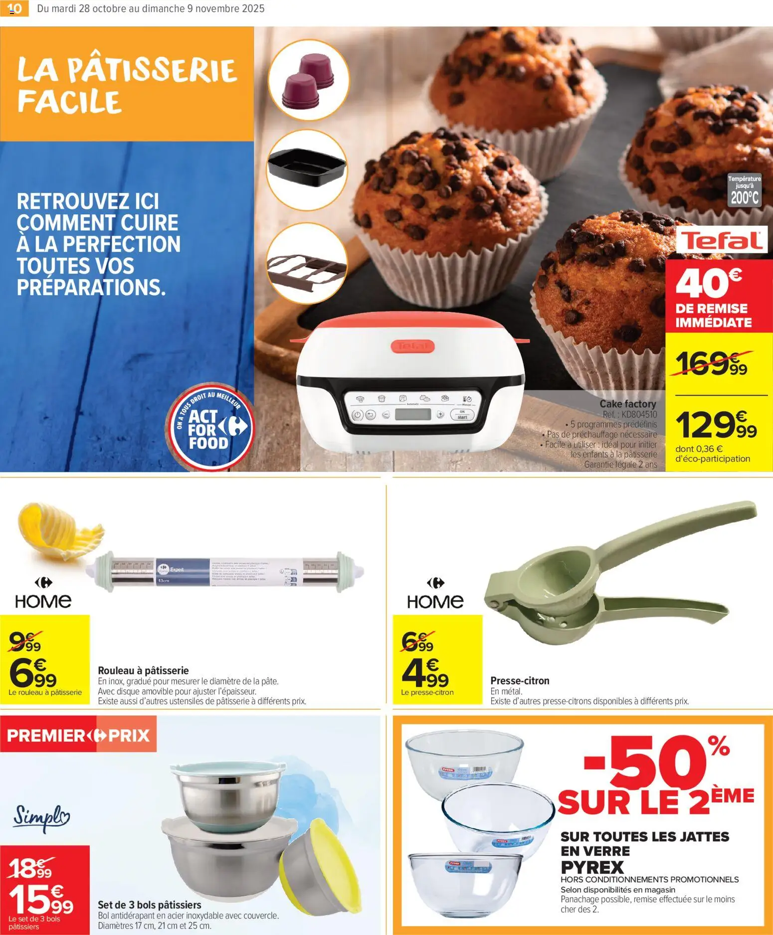 {H1} | Page: 12 | Produits: Bol, Cake Factory, Rouleau