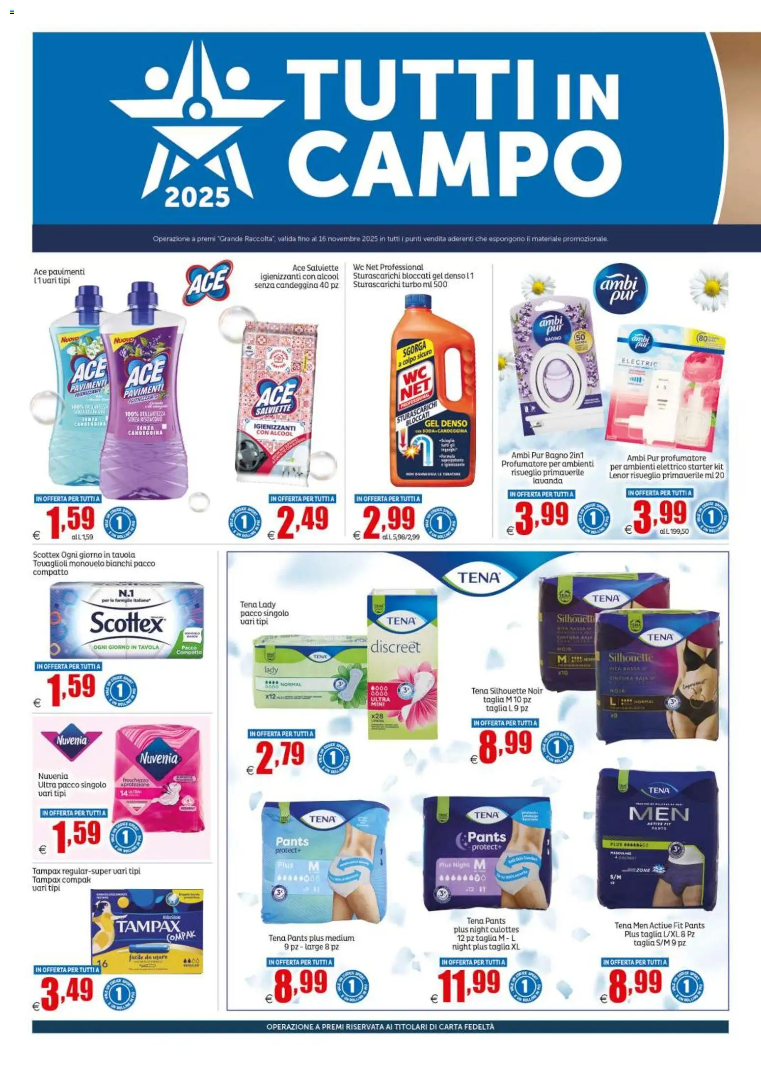 Volantino Elite Supermercati del 27.10.2025 | Pagina: 8 | Prodotti: Candeggina, Lavanda, WC, Bagno