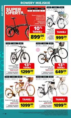 Pogląd oferty "Carrefour gazetka - Ogród" - ważna od 02.03.2026 | Strona: 34 | Produkty: Rower