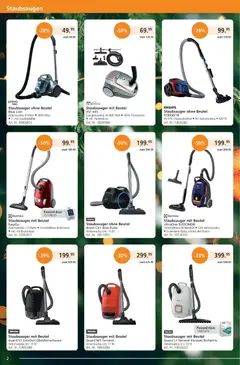 Fust Aktionen ab 01.01.2025 gültig | Seite: 2 | Produkte: Staubsauger, Miele, Philips