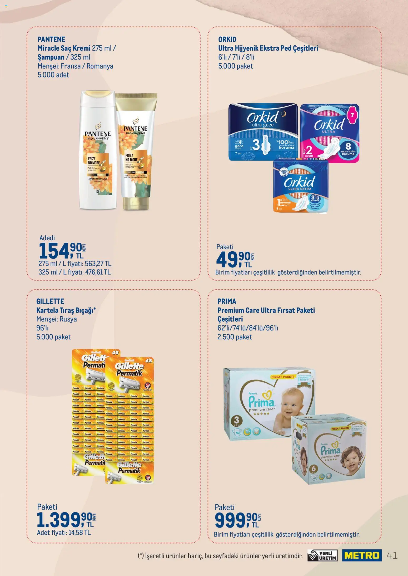 Metro - Gıda | Kozmetik | Deterjan - 27.11.2025 tarihinden itibaren geçerlidir | Sayfa: 41 | Ürünler: Şampuan, Saç Kremi