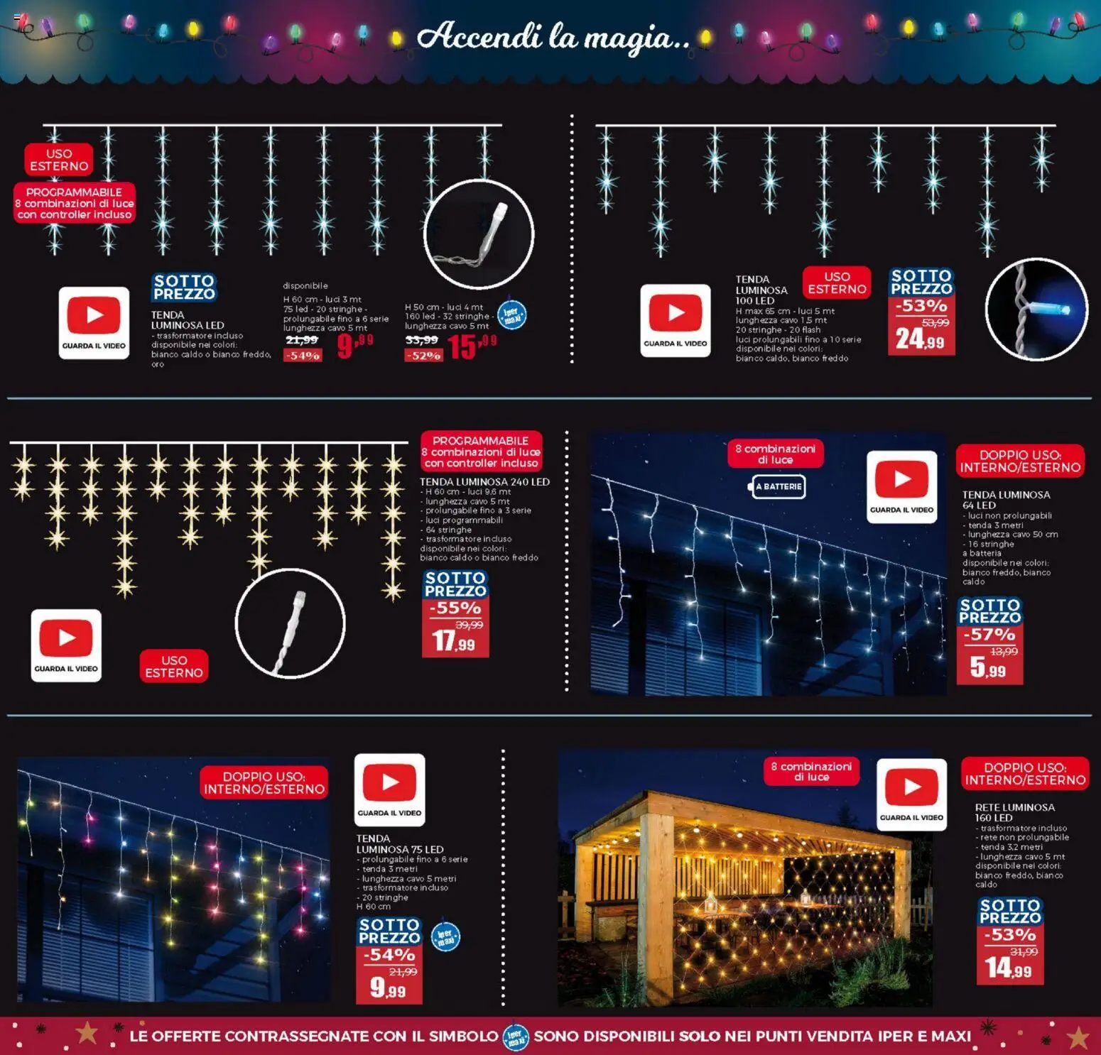 Volantino Happy Casa del 15.11.2025 | Pagina: 7 | Prodotti: Tenda, Video, Cavo, Batteria
