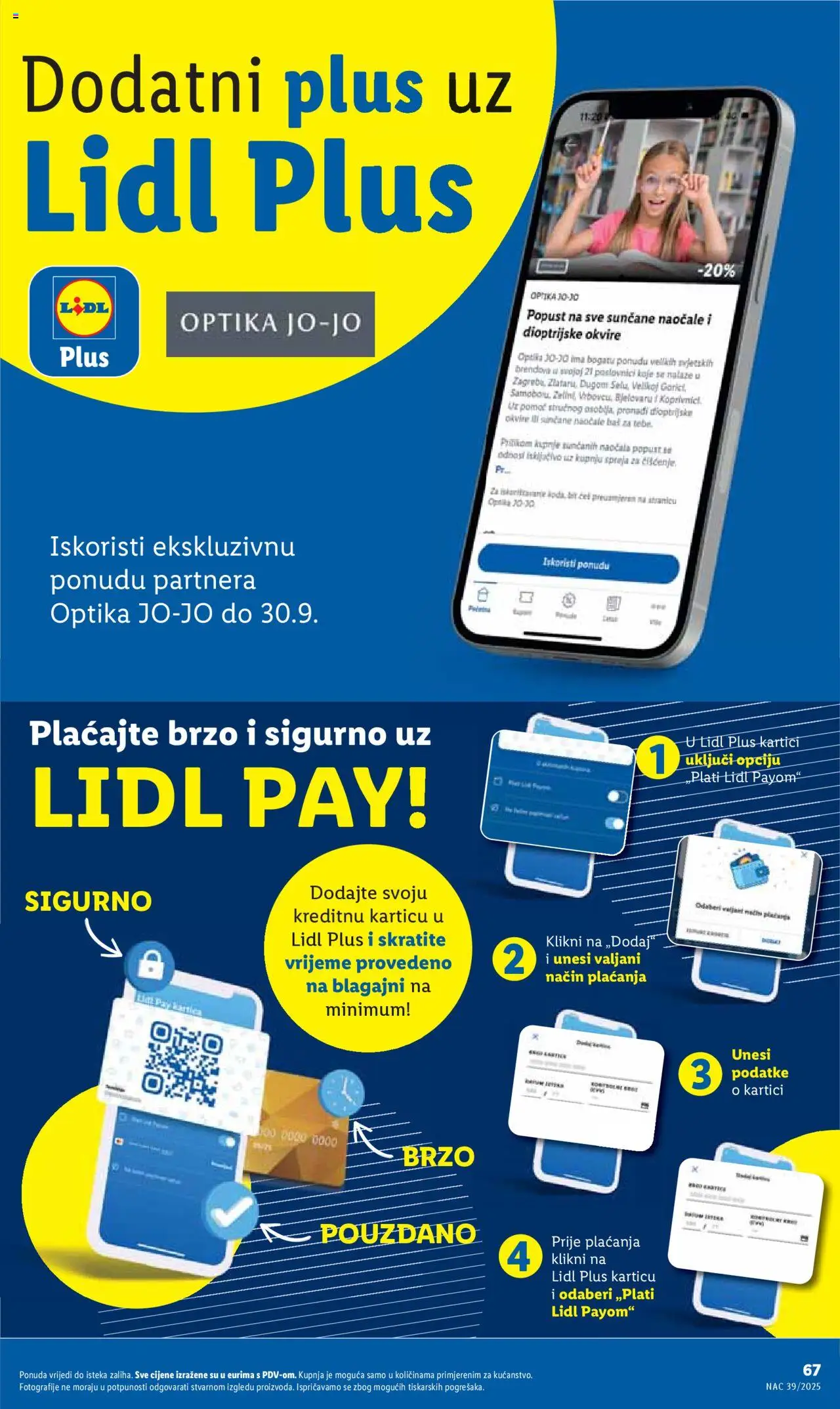 Lidl katalog | vrijedi od 22.09.2025 | Stranica: 67 | Proizvodi: Naočale