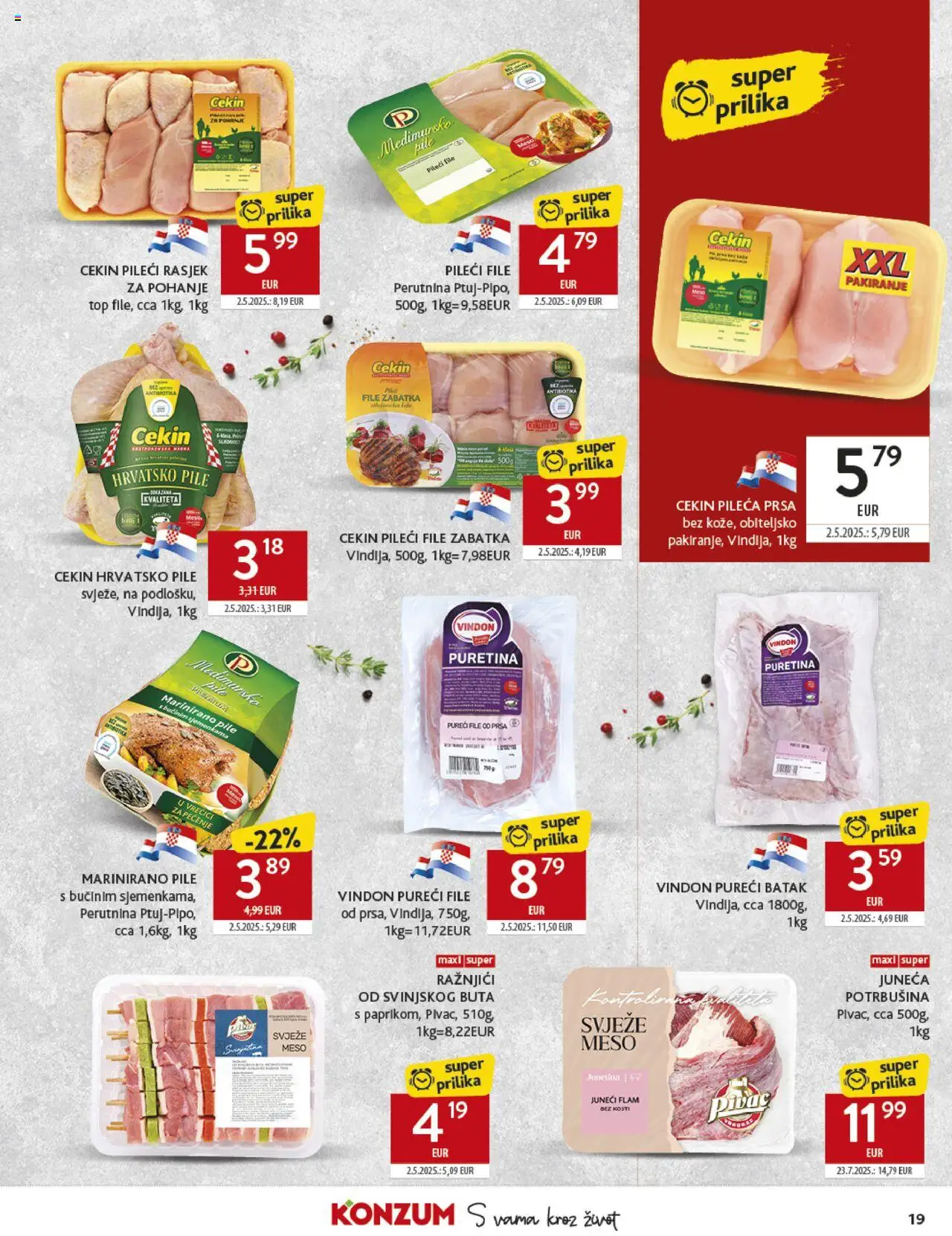 Konzum HR akciós ujság - amely érvényes a következő dátumtól: 17.09.2025 | Oldal: 19