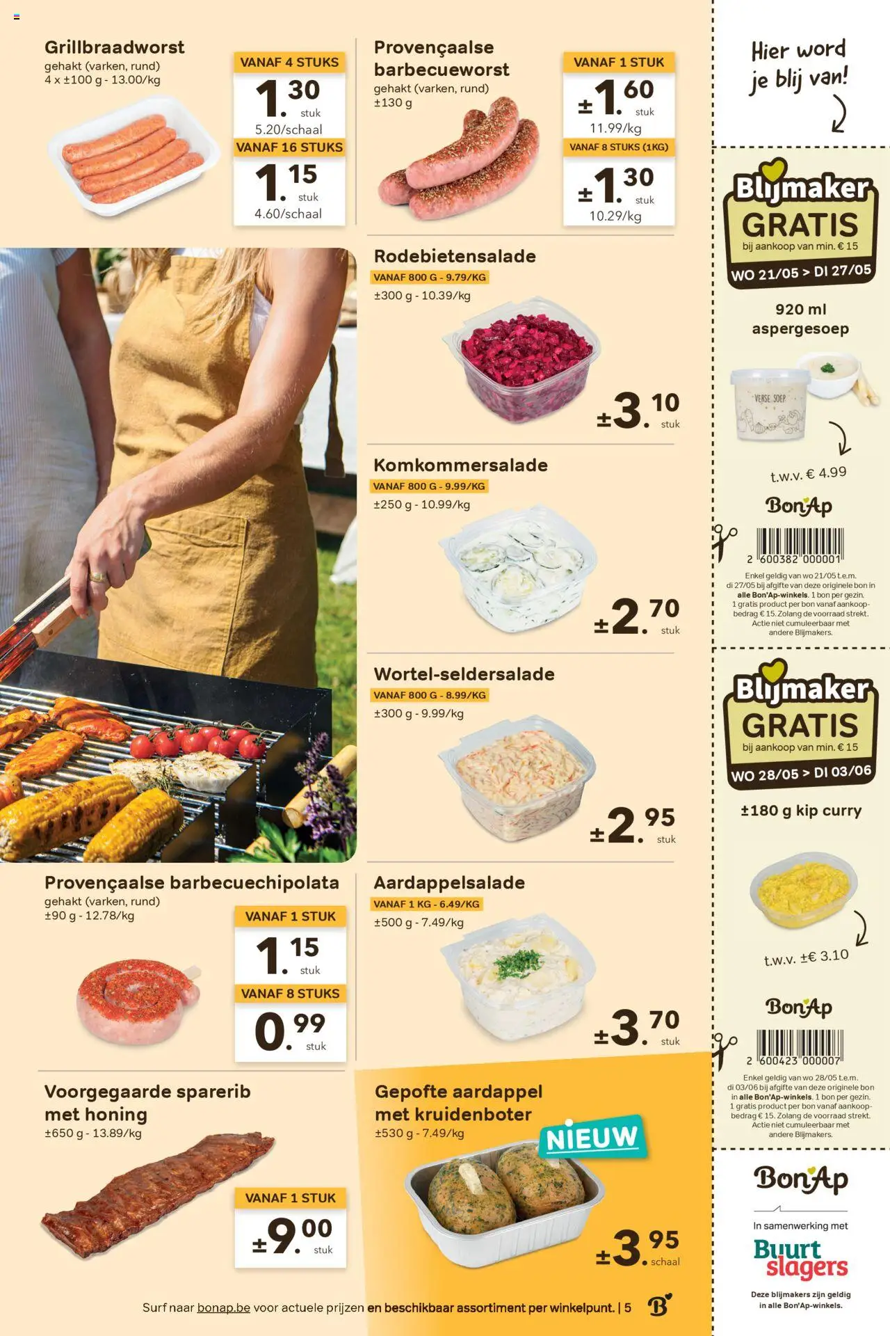  | Pagina: 5 | Producten: Gehakt, Szeletelt bacon, Kip, Schaal