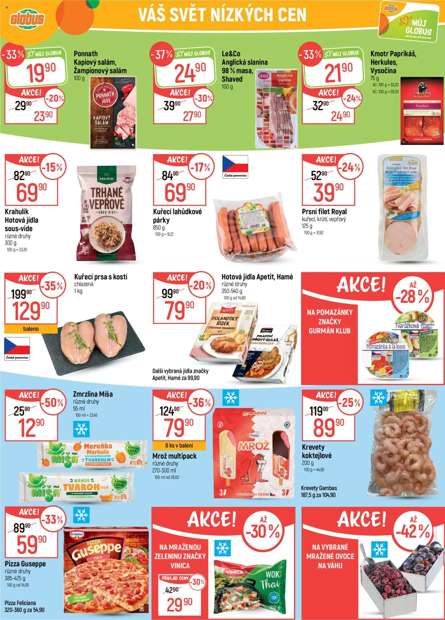 Globus leták - Praha Čakovice od 08.04.2026 | Strana: 29 | Produkty: Ovoce, Globus, Losos, Anglická slanina