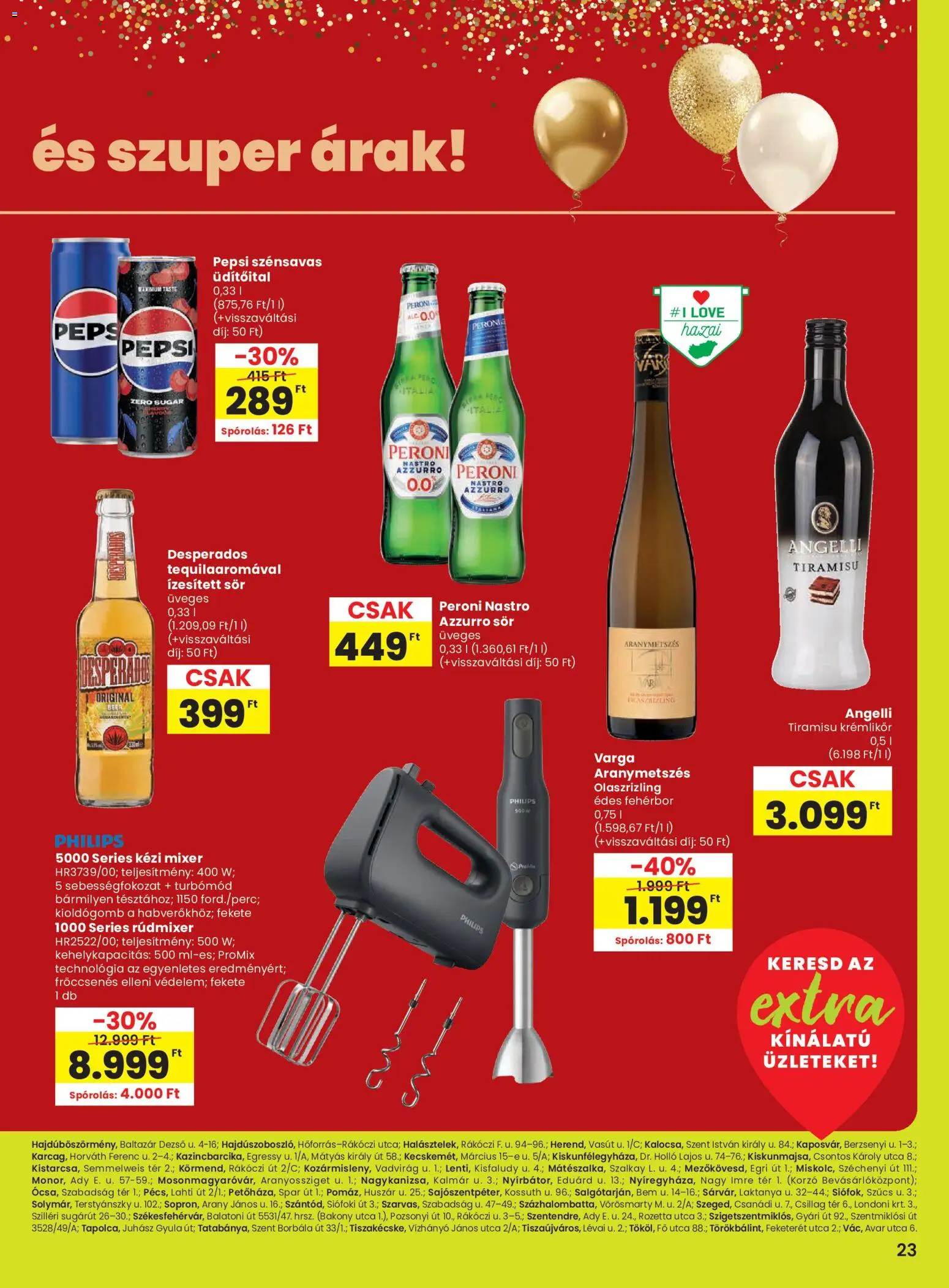 Spar akciós ujság - amely érvényes a következő dátumtól: 05.02.2026 | Oldal: 4 | Termékek: Tiramisu, Pepsi, Krémlikőr, Sör