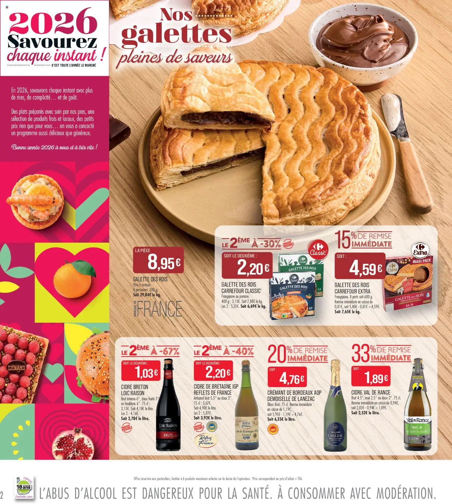 {H1} | Page: 2 | Produits: Galette des rois, Pâte à tartiner, Cidre, Crémant