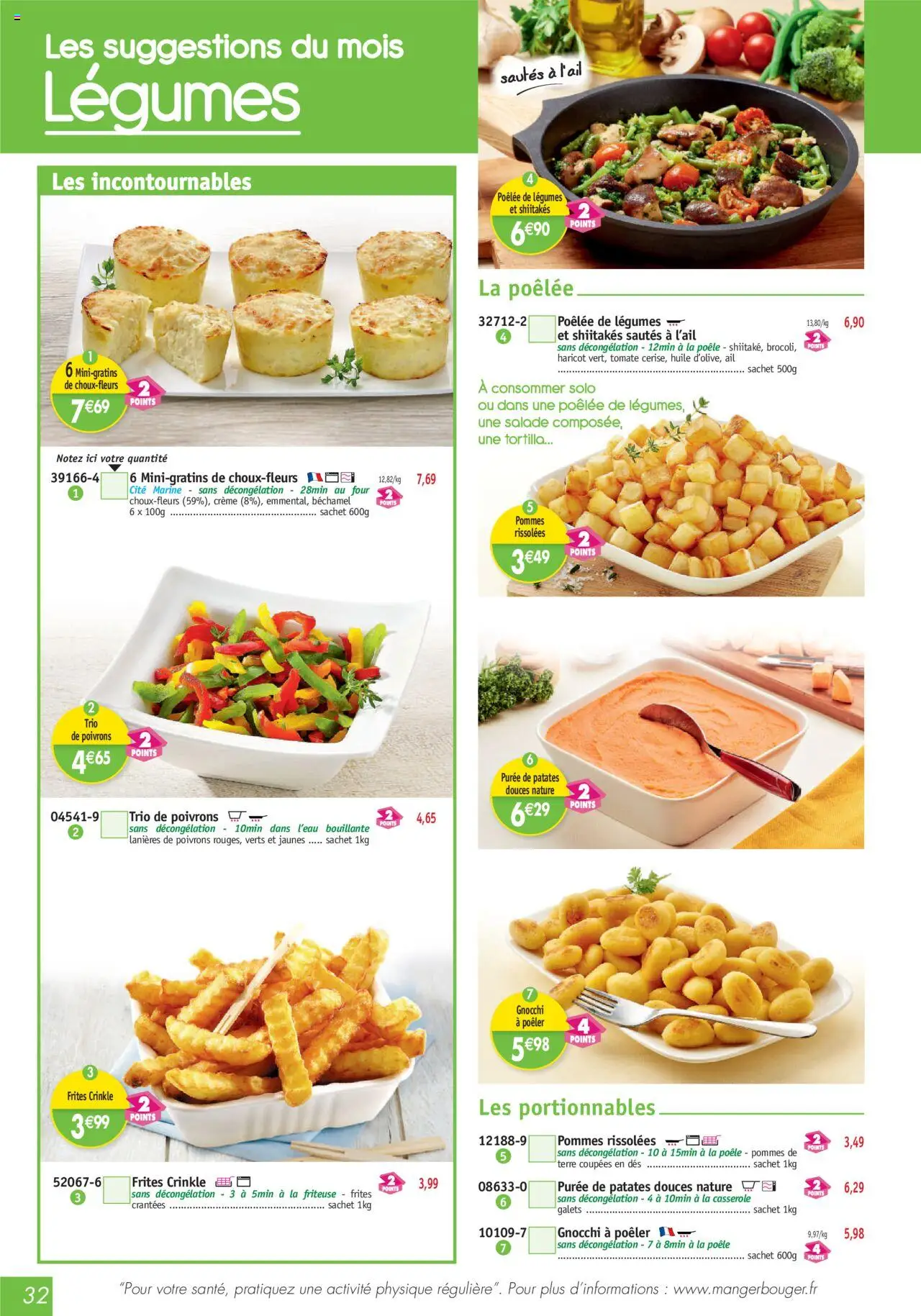  | Page: 32 | Produits: Frites, Pommes, Crème, Pommes de terre