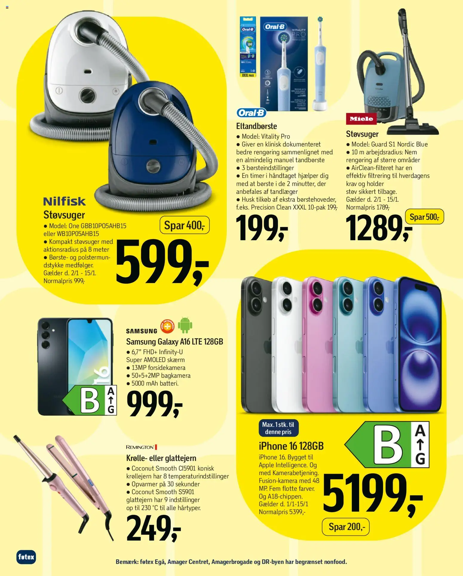 Føtex tilbudsavis – gyldig fra 02.01.2026 | Side: 64 | Produkter: Børste, Skærm, Eltandbørste, Støvsuger