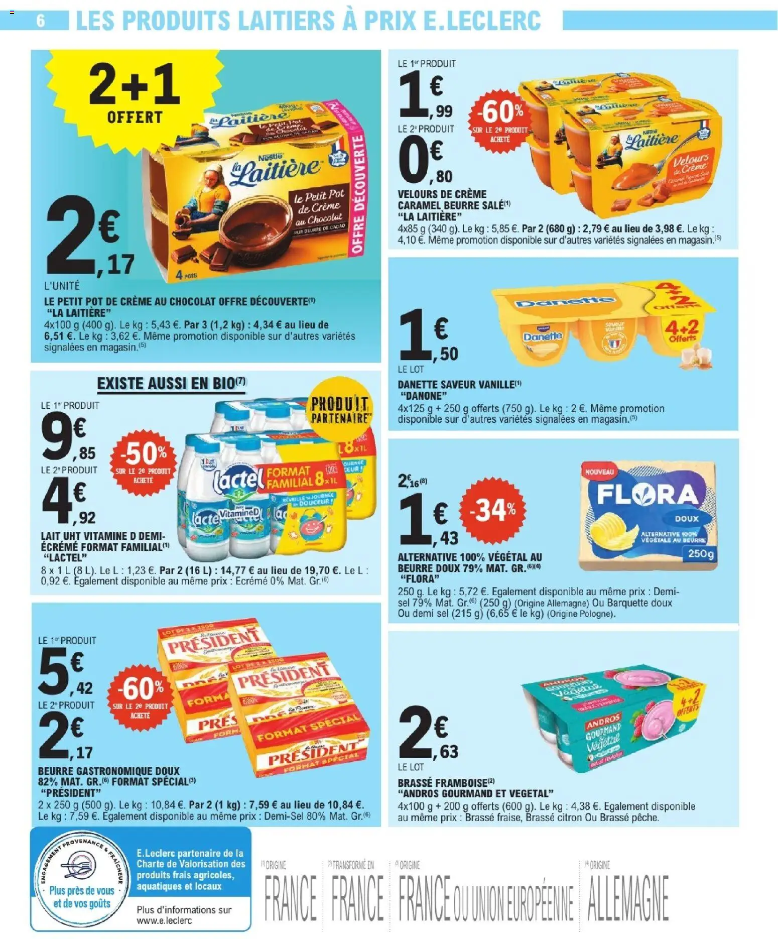 {H1} | Page: 6 | Produits: Citron, Framboise, Beurre gastronomique doux, Beurre doux