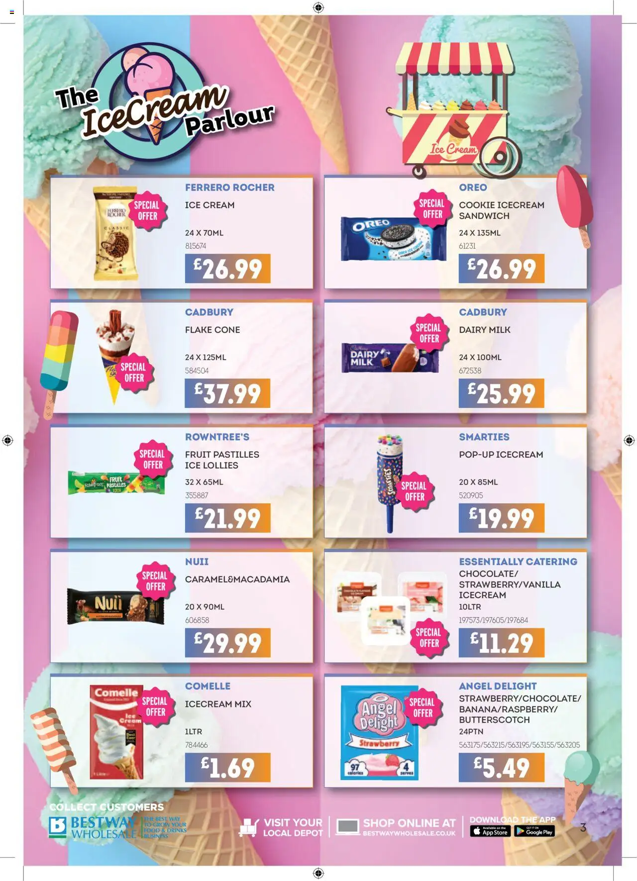  | Page: 3 | Products: Milk, Cream, Ice cream, Strawberry