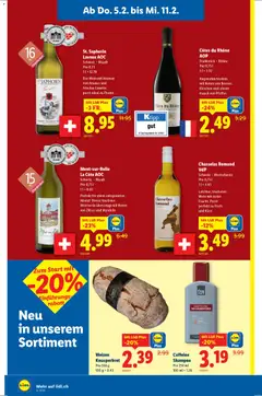 Lidl Aktionen ab 05.02.2026 gültig | Seite: 10 | Produkte: Weißwein, Shampoo, Kirschen, Fisch