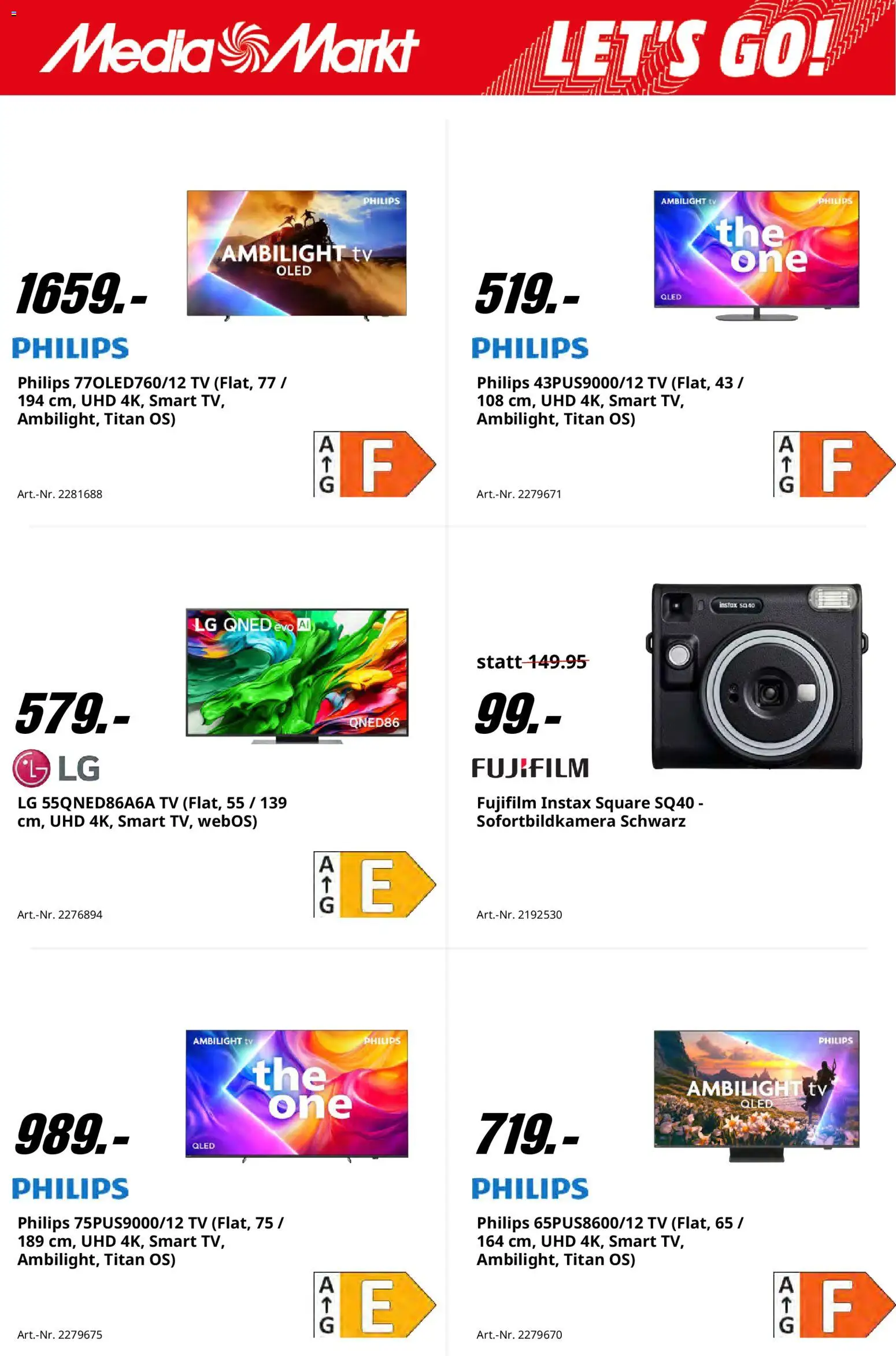 Media Markt - Black Friday – gültig ab 27.11.2025 | Seite: 4 | Produkte: TV, LG, Philips