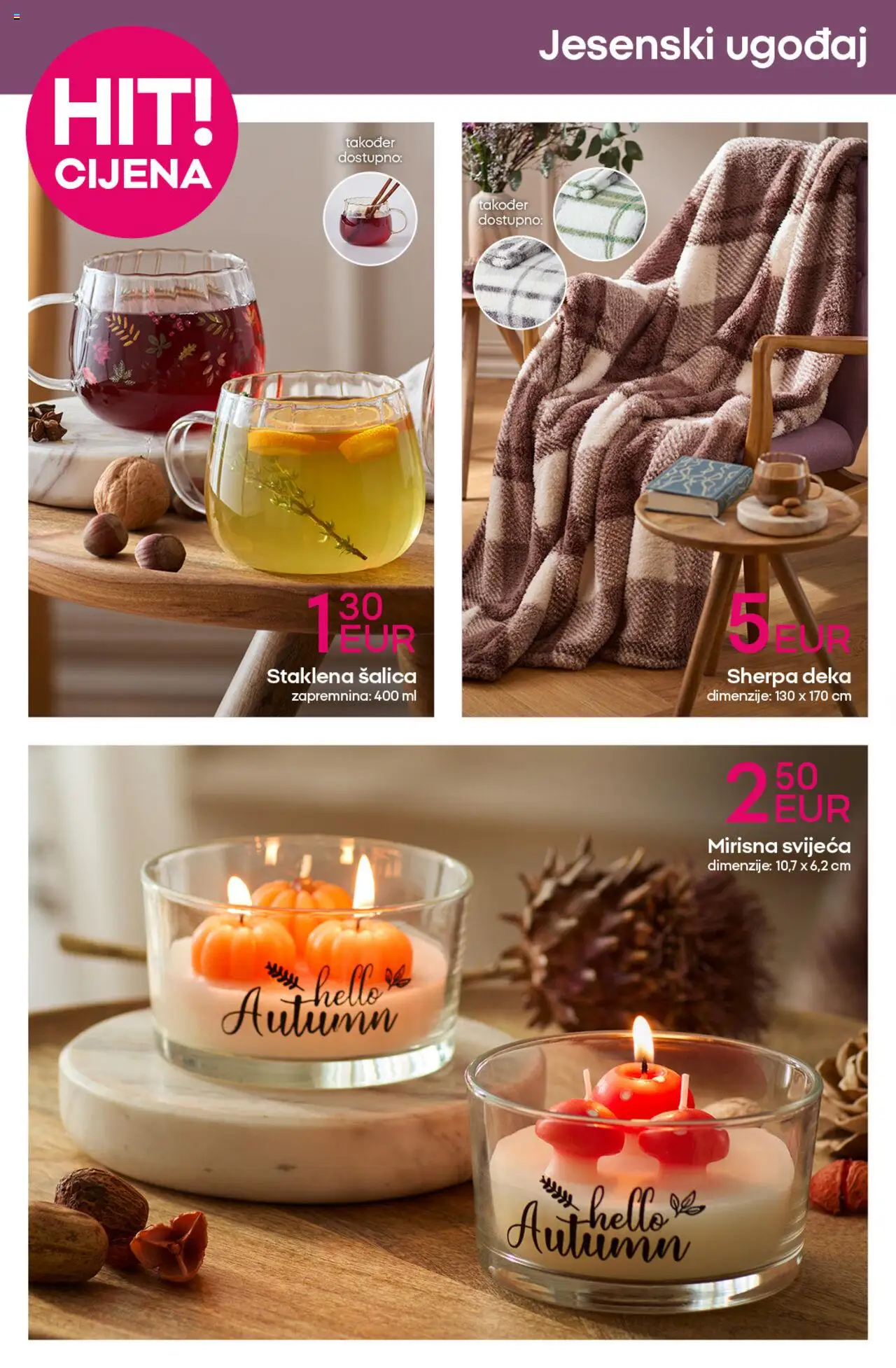 Pepco katalog | vrijedi od 04.09.2025 | Stranica: 10 | Proizvodi: Šalica, Deka