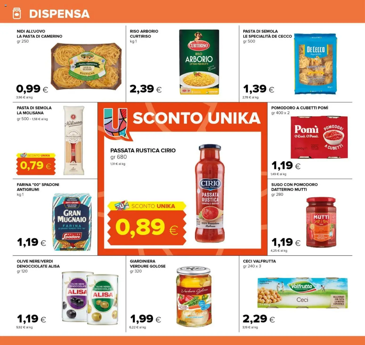 Volantino Oasi del 01.12.2025 | Pagina: 22 | Prodotti: Ceci, Verdure, Pomodoro, Mutti
