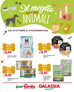 Anteprima del volantino Galassia Iper Animali catalogo valido a partire dal 20.10.2025