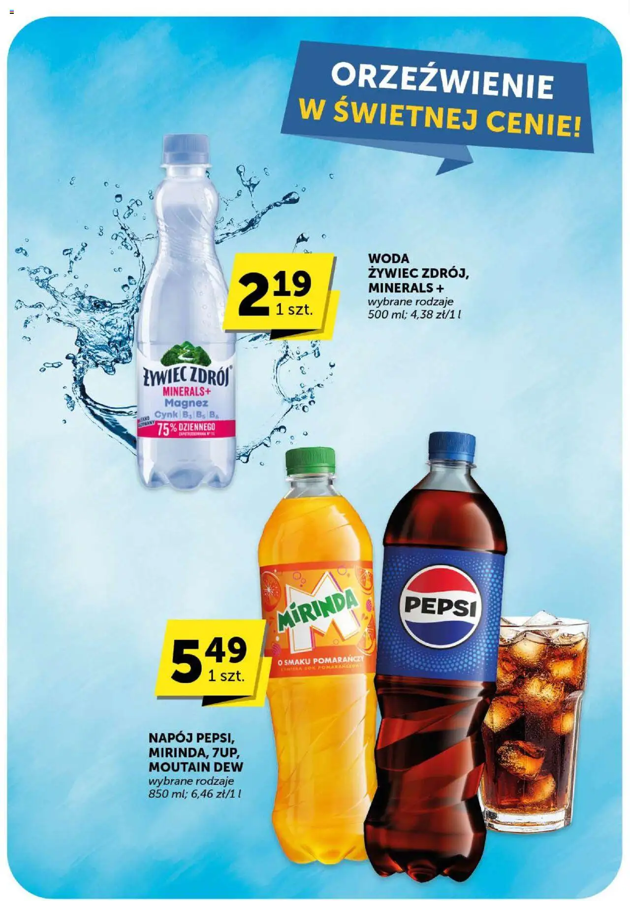 ABC Gazetka - Minimarket od 04.09.2025 | Strona: 24 | Produkty: Woda żywiec, Sok pomarańczowy, Sok, Woda