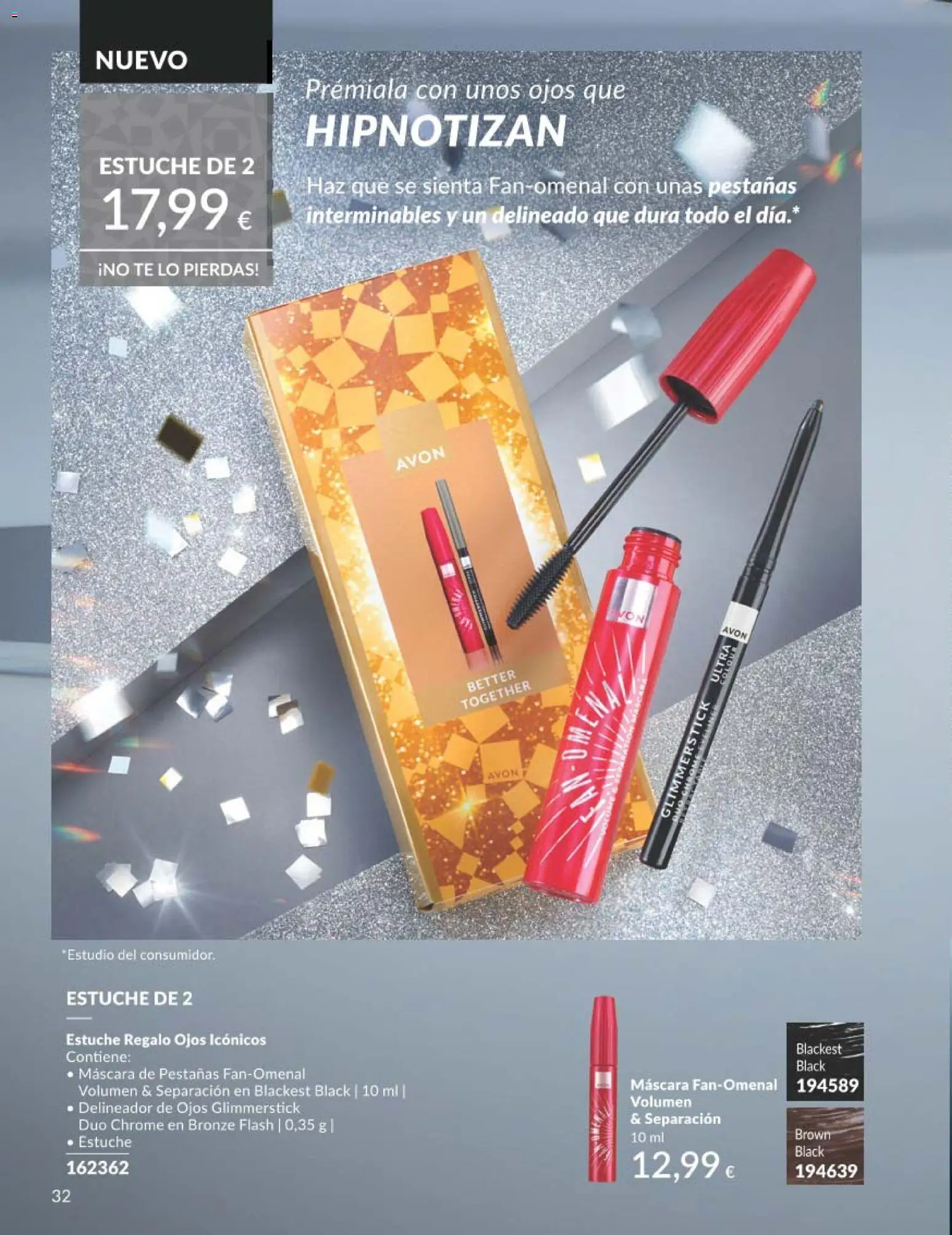 Catálogo AVON campaña 11 Black Friday │ válido desde el 01.11.2025 | Página: 32 | Productos: Máscara, Delineador de ojos, Delineador, Té